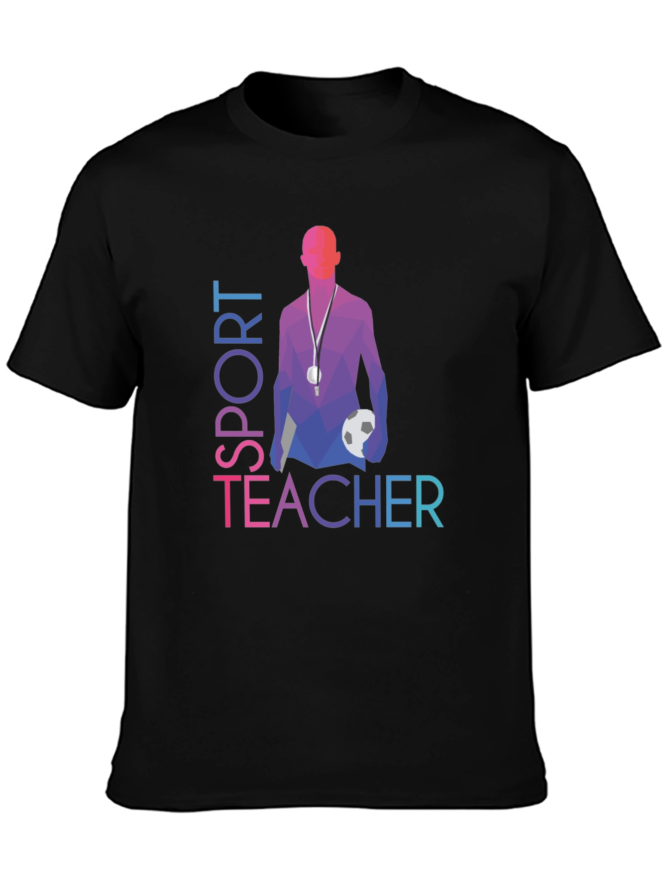 Black Sport Teacher Graphic Tee view 3