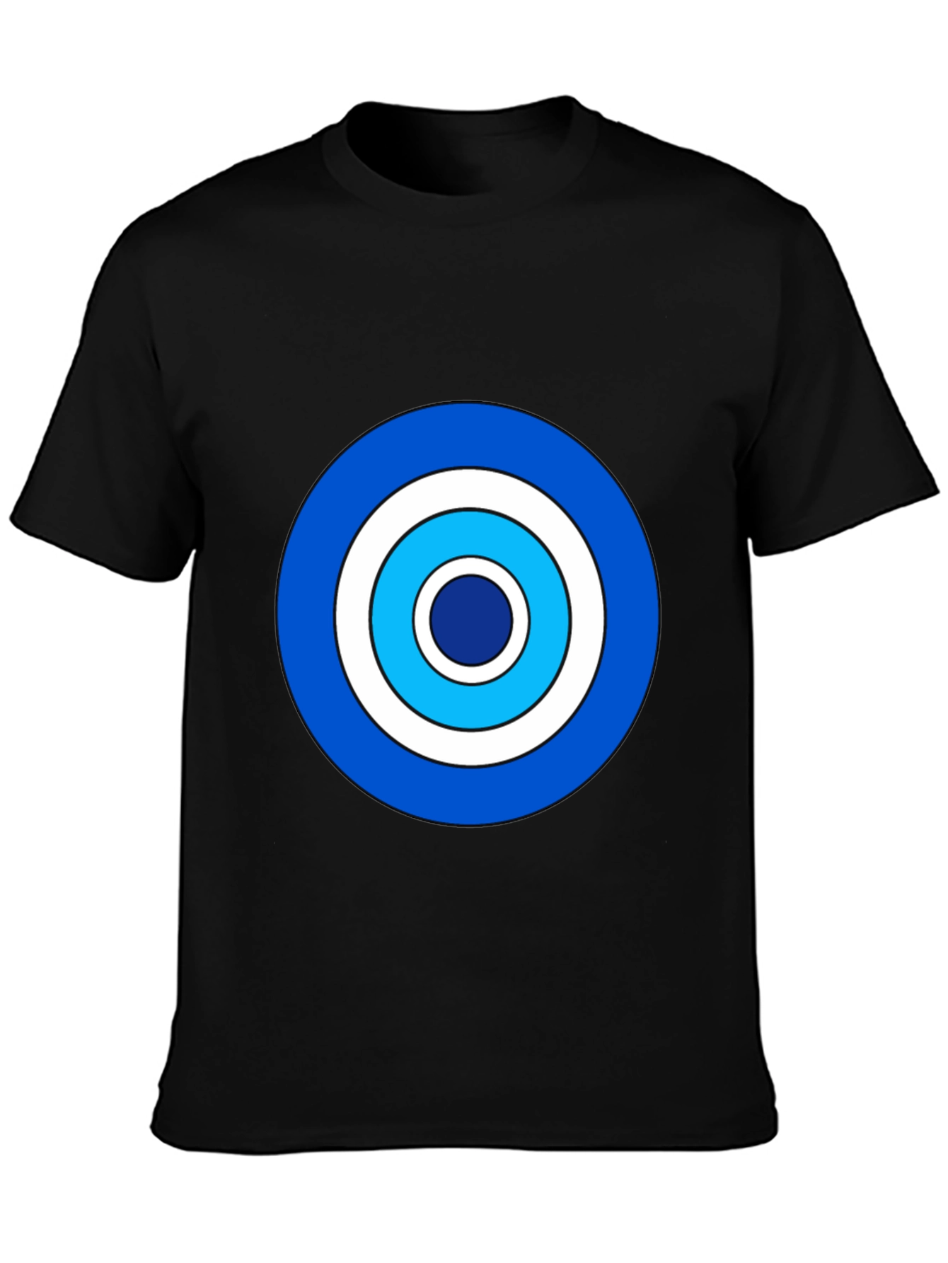 Black Bullseye Graphic Tee - Bold Target Design view 3