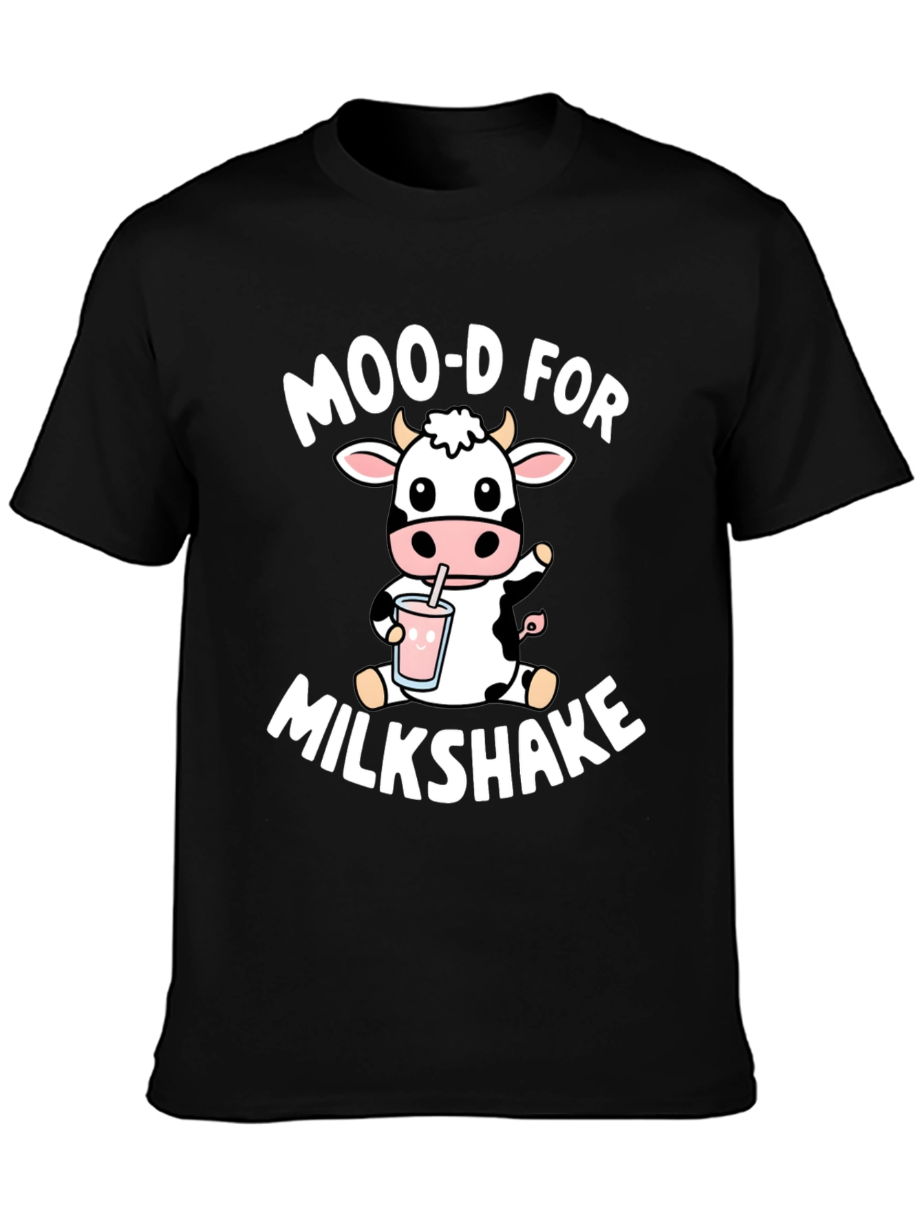 Black Moo-d for Milkshake Graphic Tee view 3