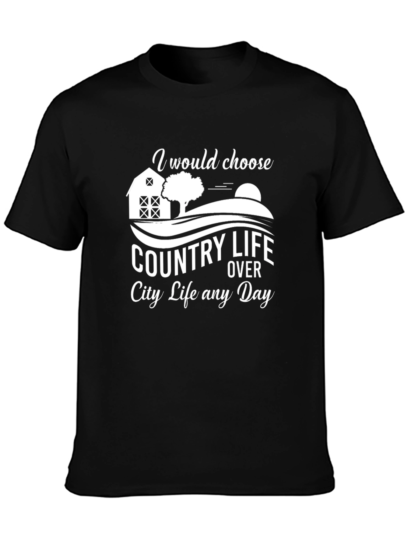 Country Life Black Graphic Tee - 3