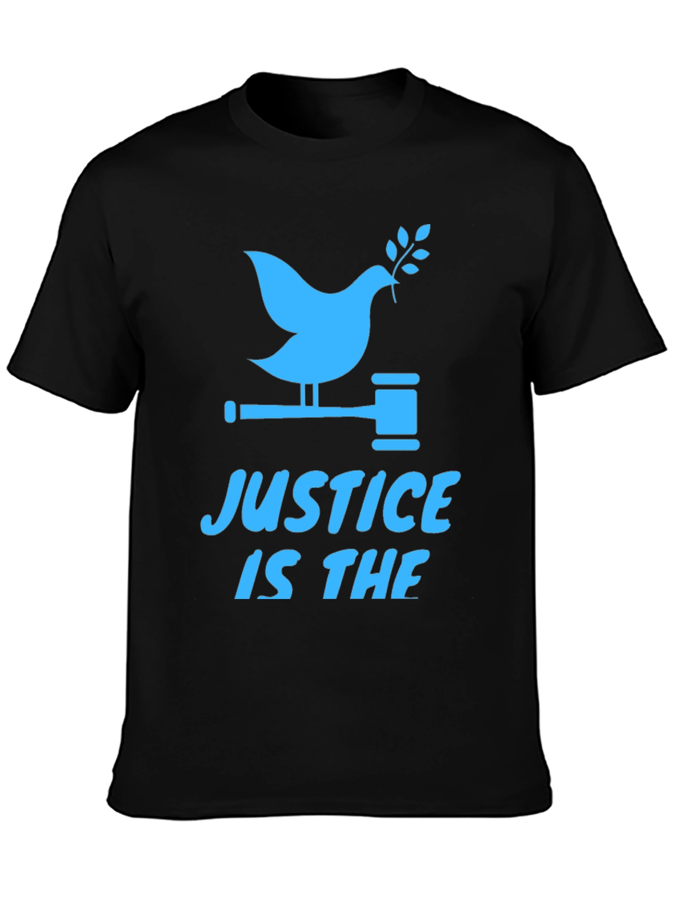 Black Justice Dove Graphic Tee - Black view 3