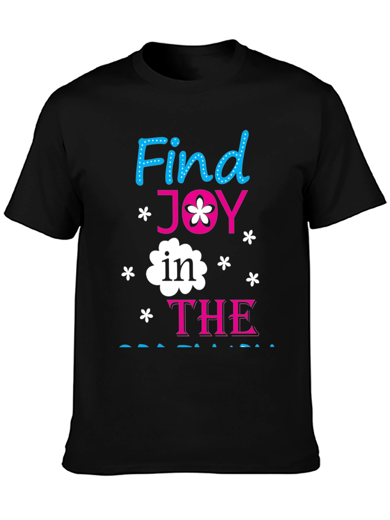 Black Find Joy in the Journey Graphic Tee view 3