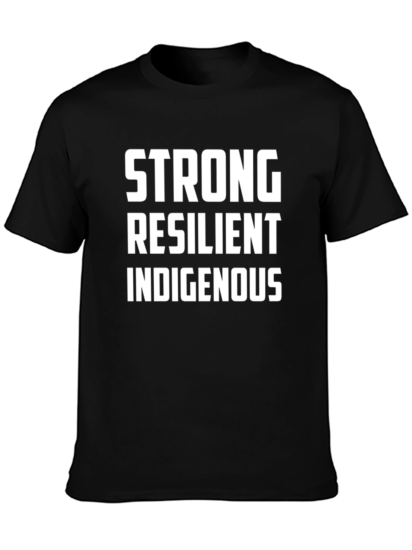 Black Strong Resilient Indigenous Graphic Tee view 3