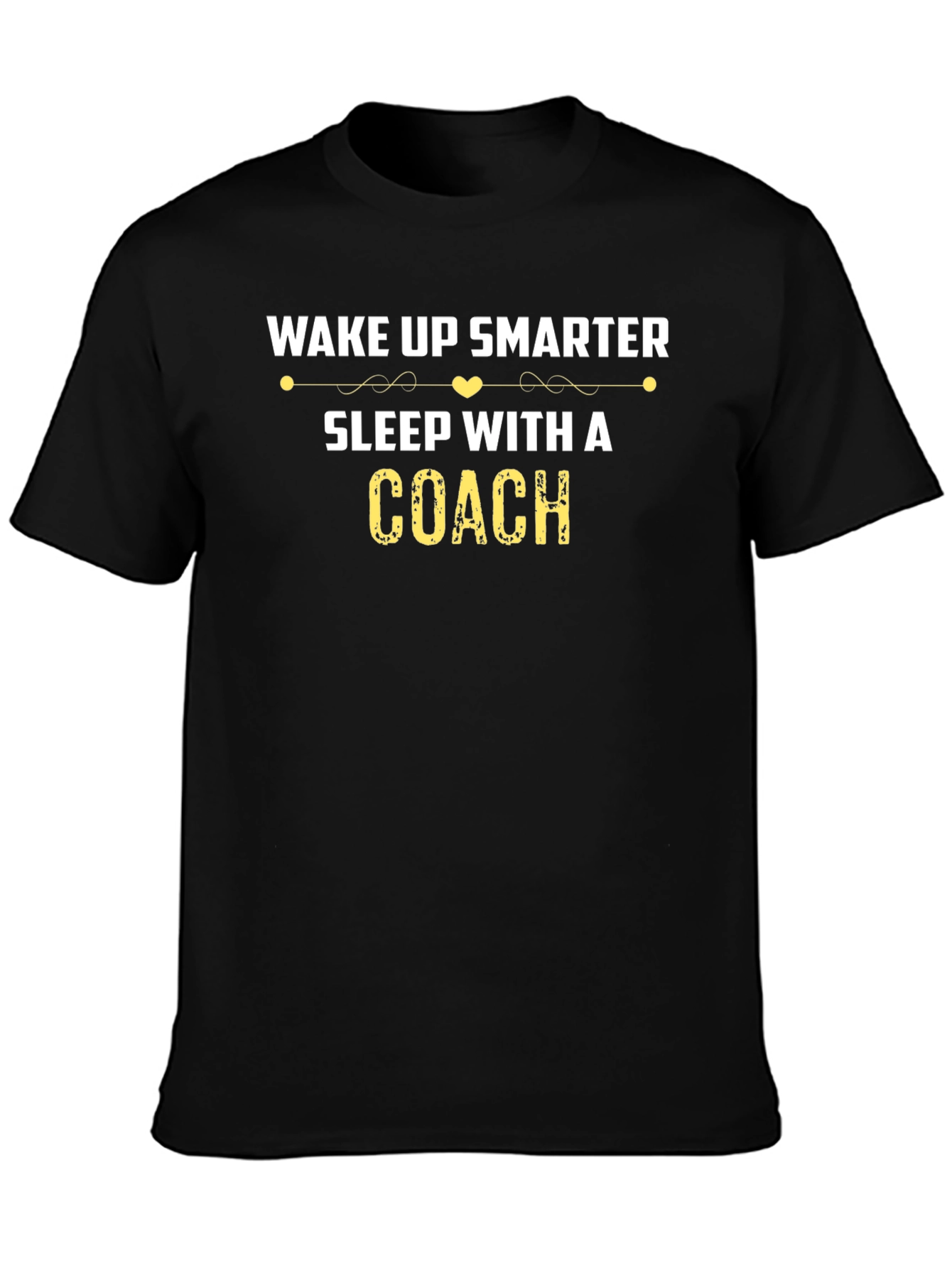 Black Wake Up Smarter Coach T-Shirt view 3