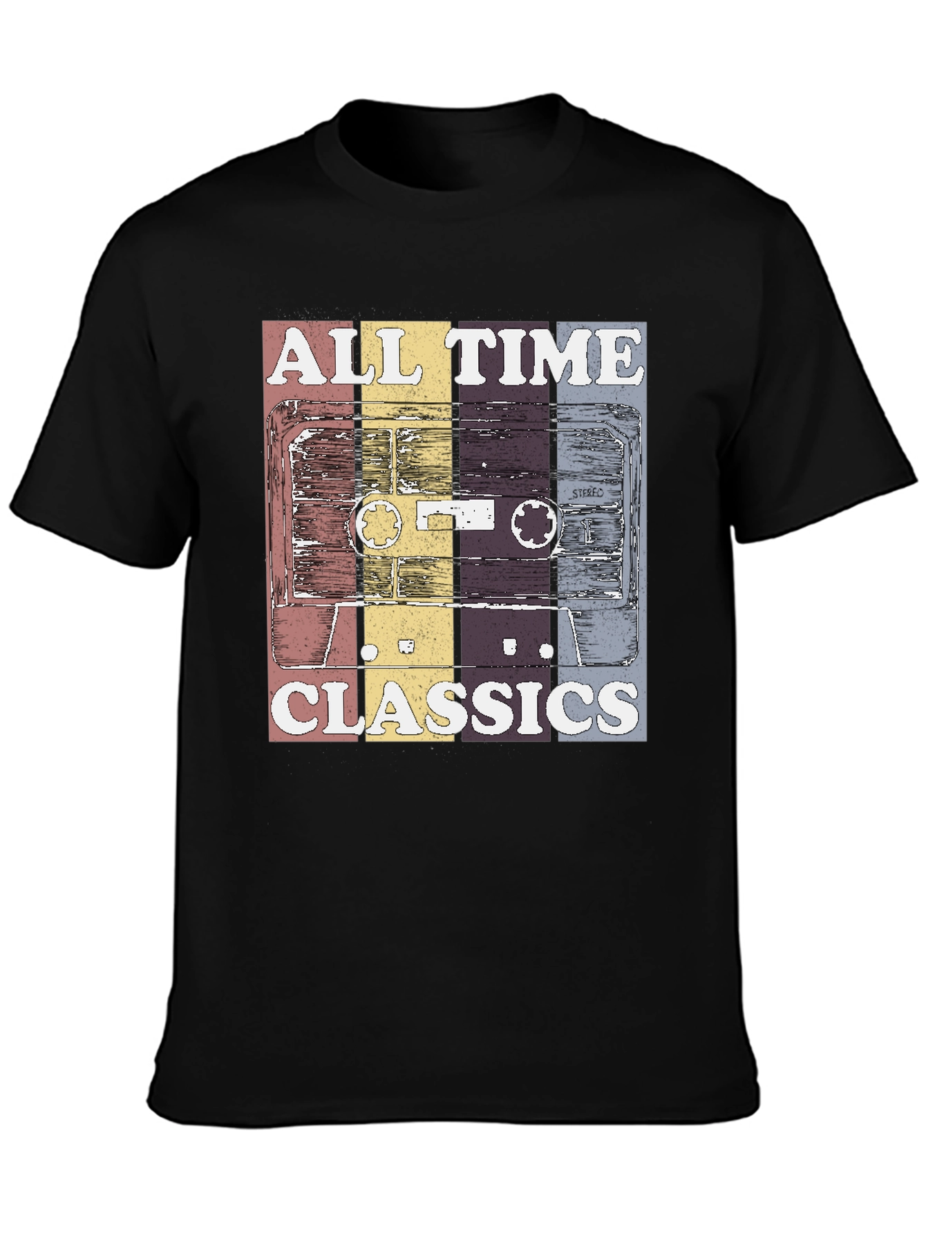 Black Retro "All Time Classics" Graphic Tee view 3