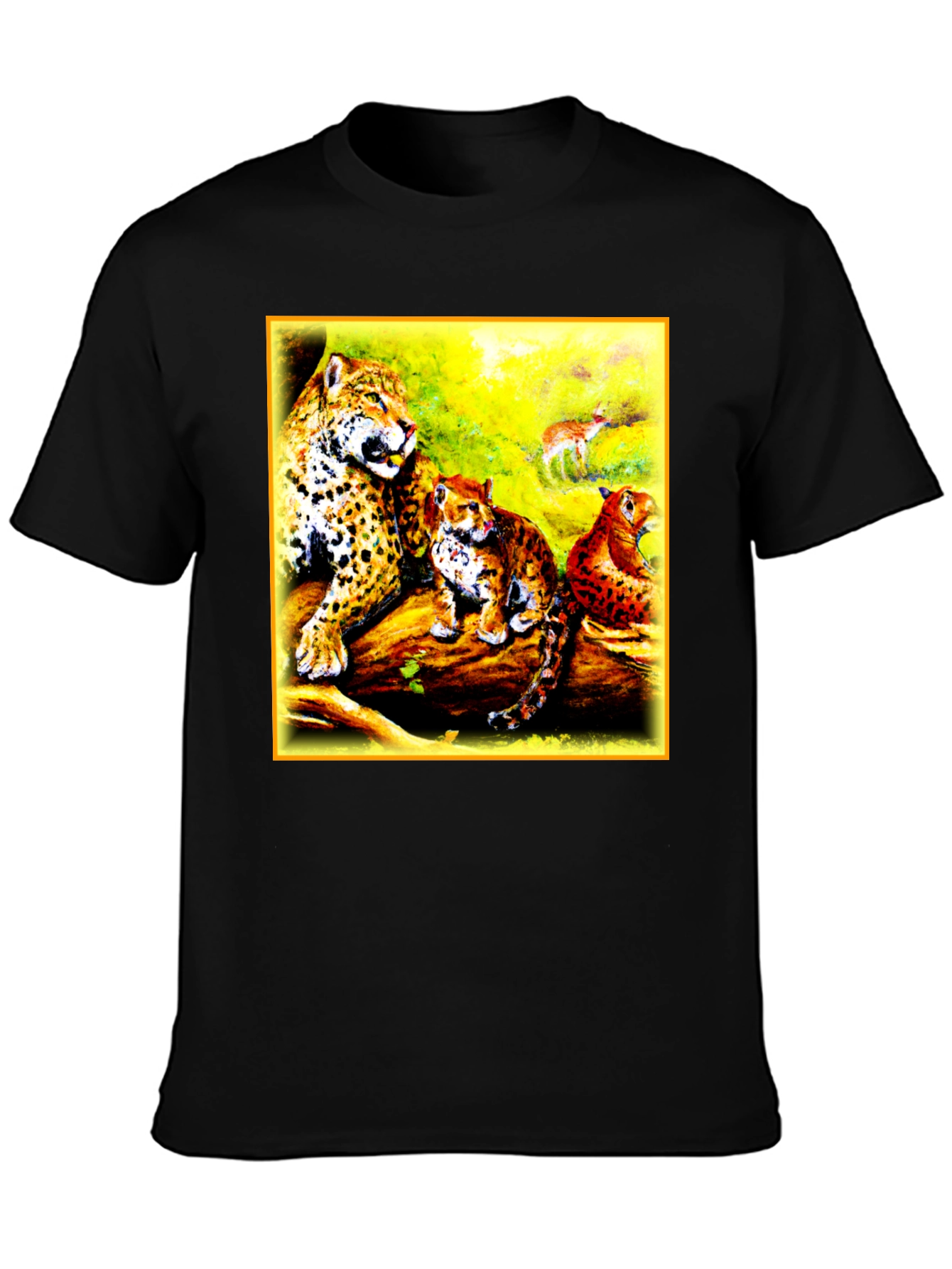 Black Jaguar Family Graphic Tee view 3