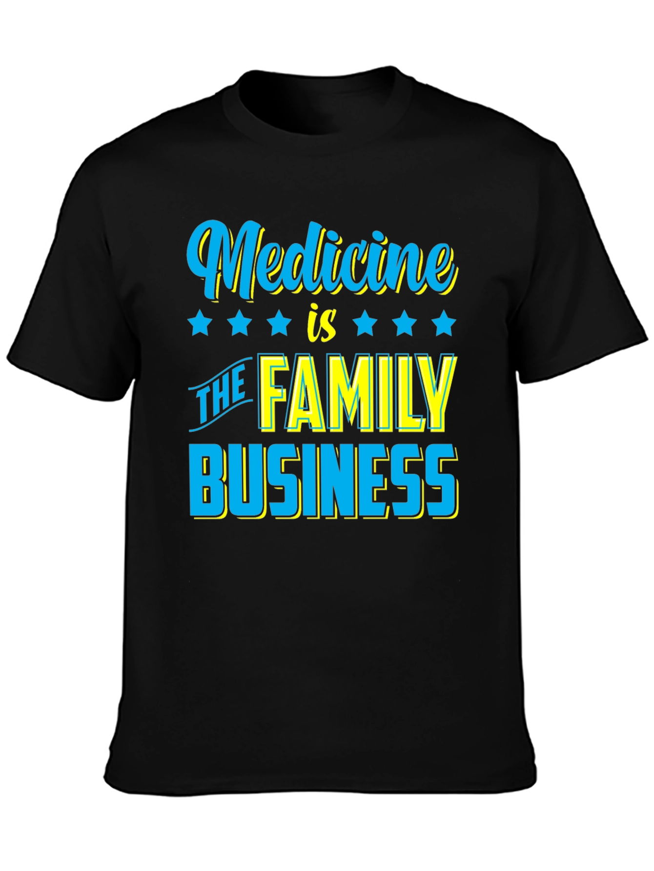 Black Medicine is The Family Business T-Shirt view 3