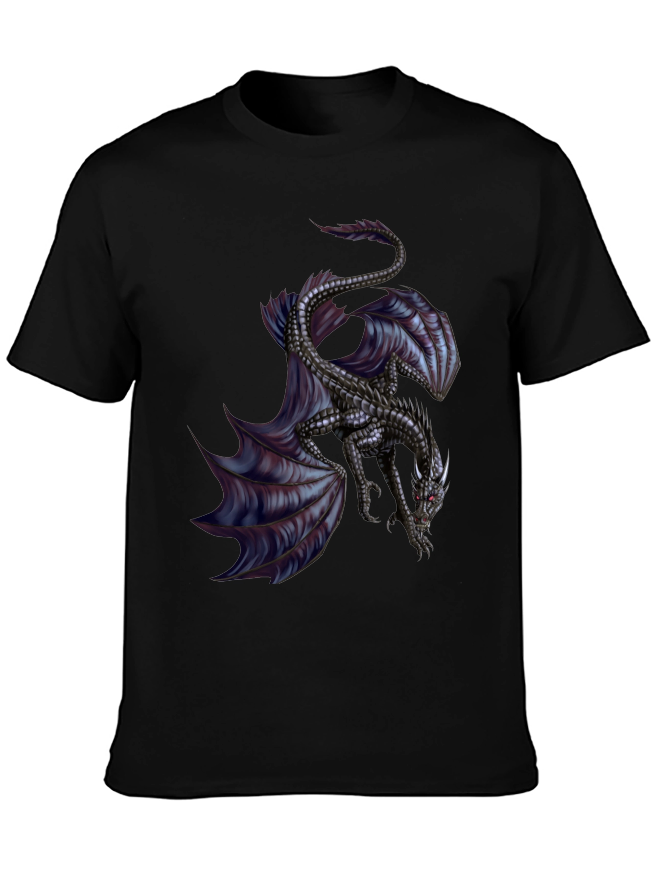Black Dragon Graphic Black T-Shirt view 3