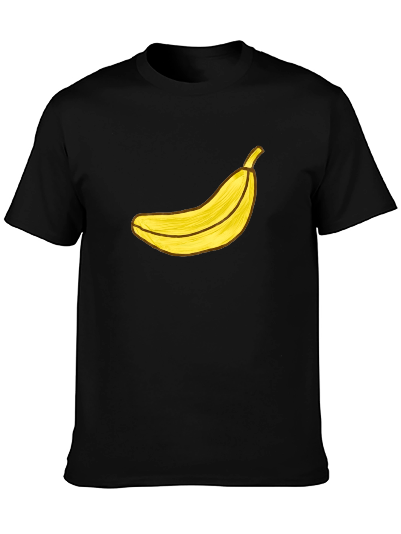 Black Banana Graphic Black T-Shirt - Funky Fruit Tee view 3
