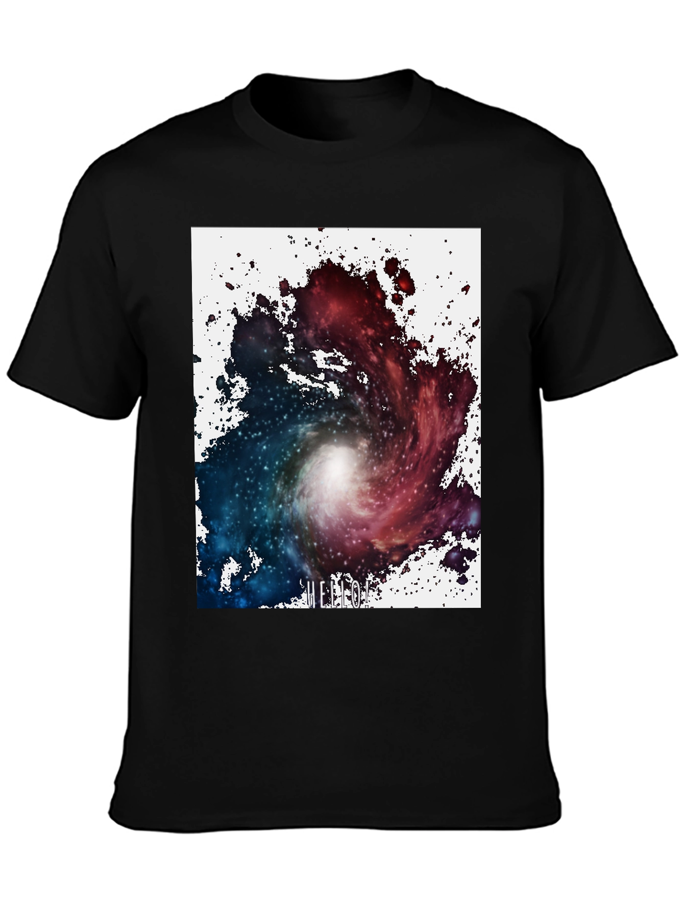 Black Nebula Graphic T-Shirt - Unique Galaxy Design view 3