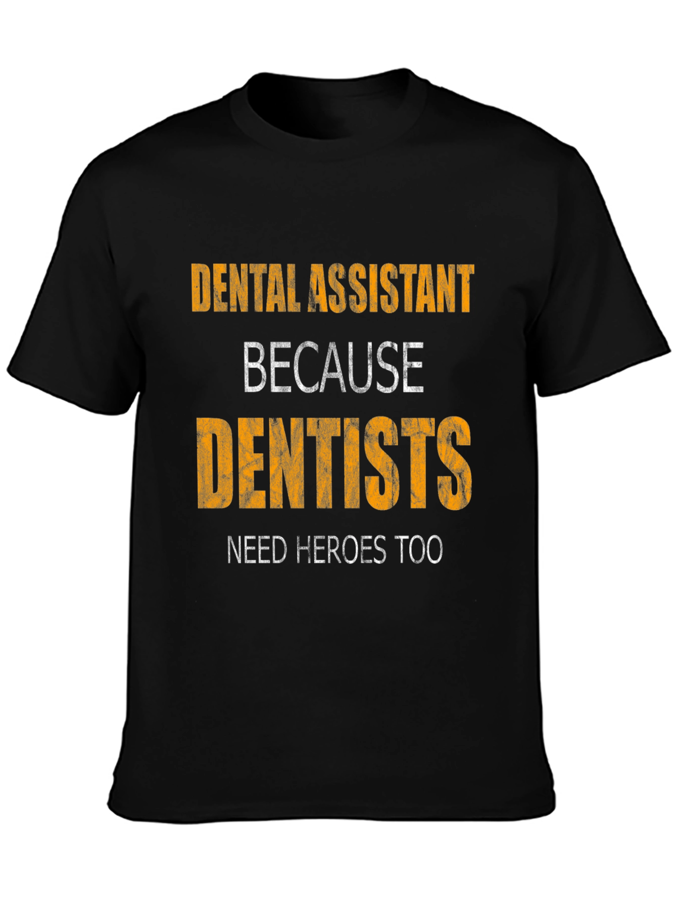 Black Dental Assistant Hero Tee view 3