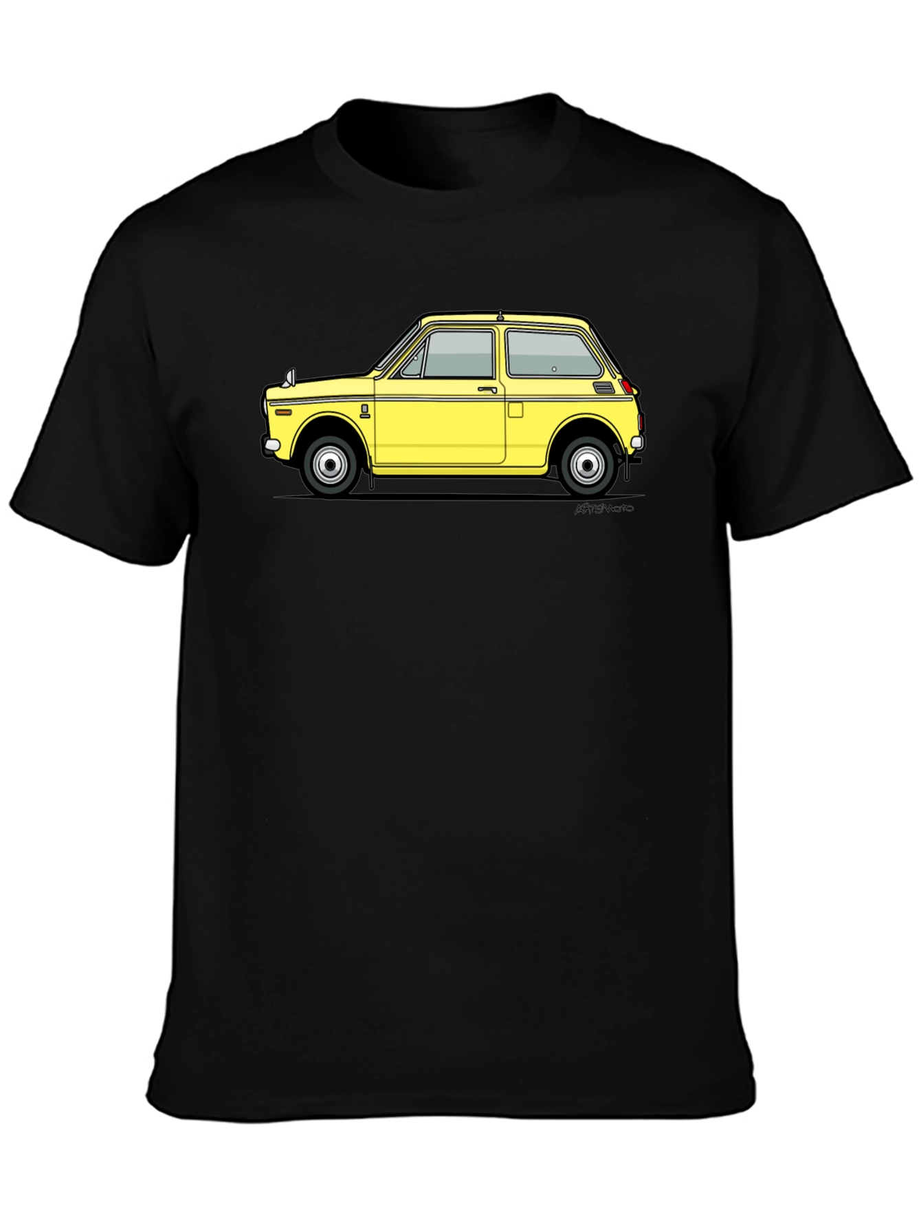 Black Retro Car Graphic T-Shirt - Stylish Auto Enthusiast Tee view 3