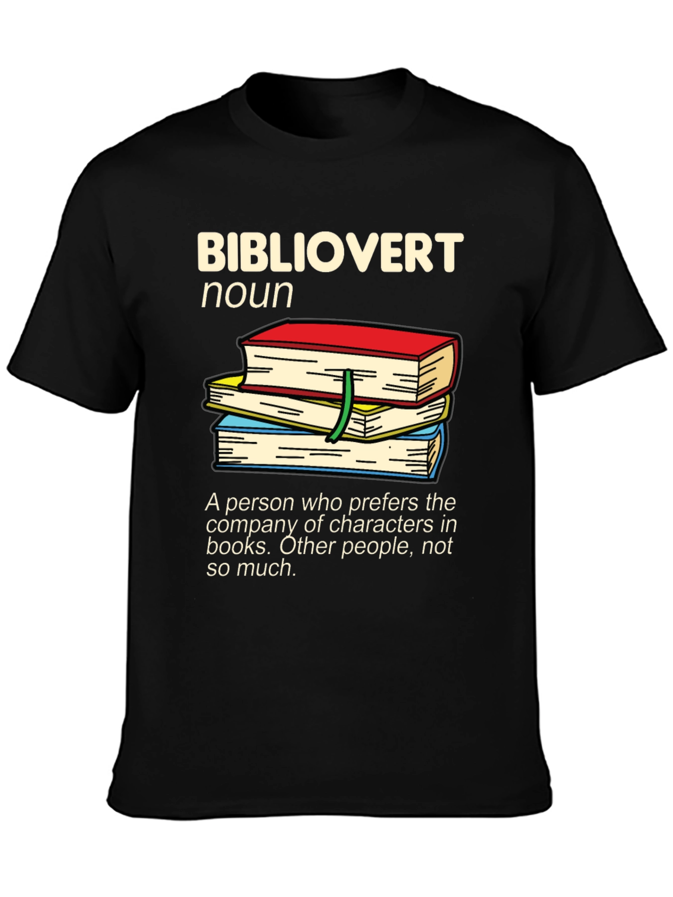 Black Bibliophile Graphic T-Shirt - Book Lover Apparel view 3