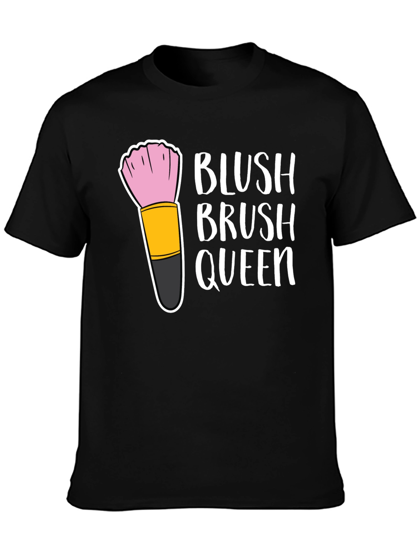 Black Blush Brush Queen Graphic Tee view 3
