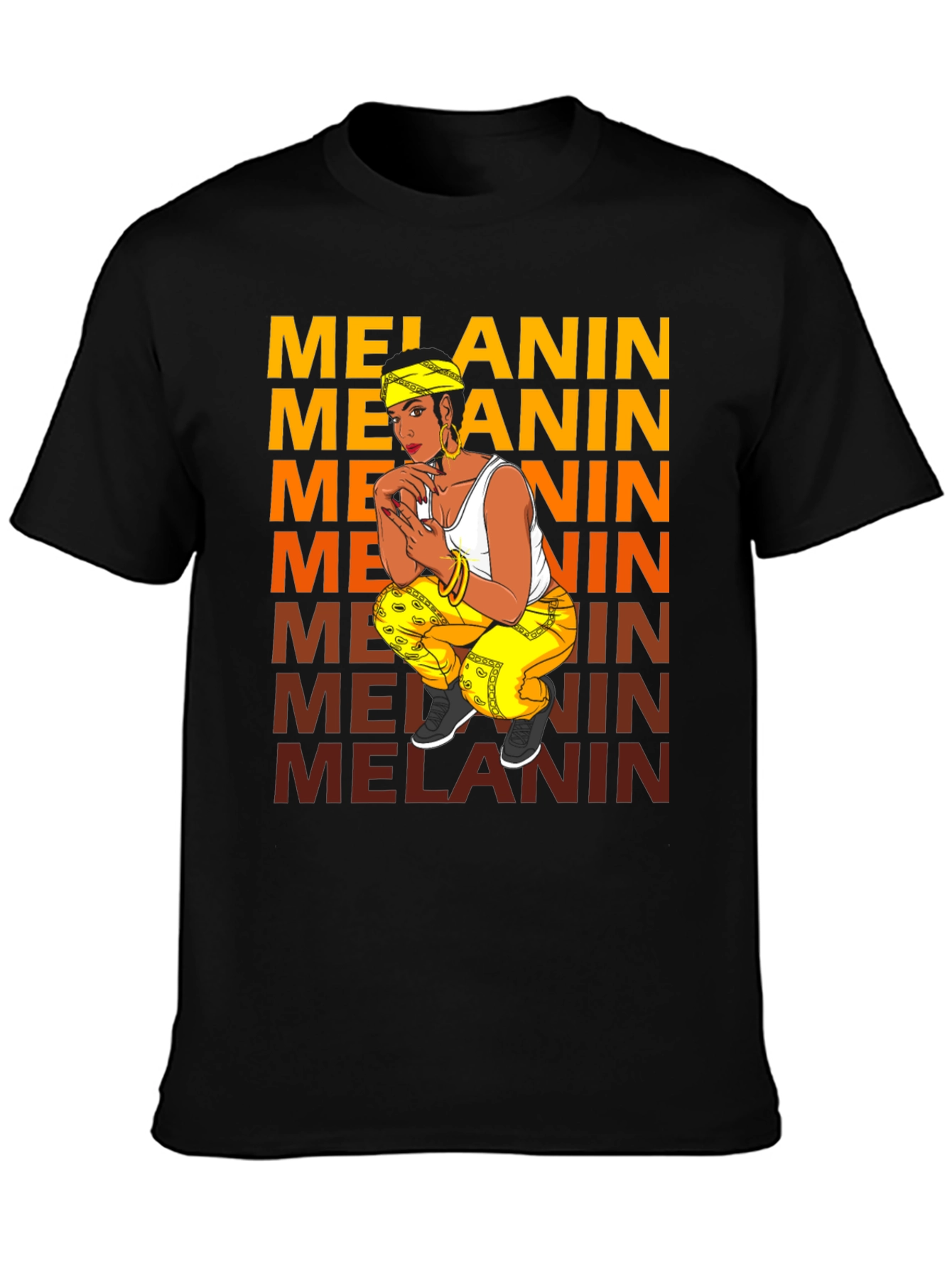 Black Melanin T-Shirt view 3