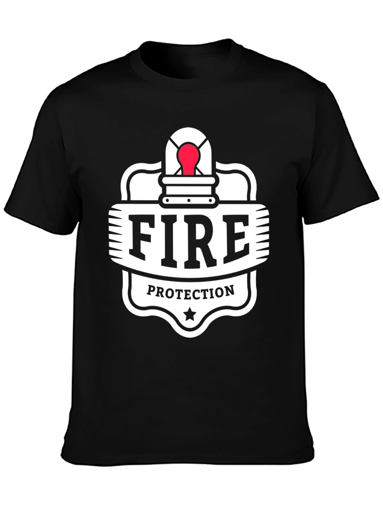 Black Fire Protection Black T-Shirt view 3