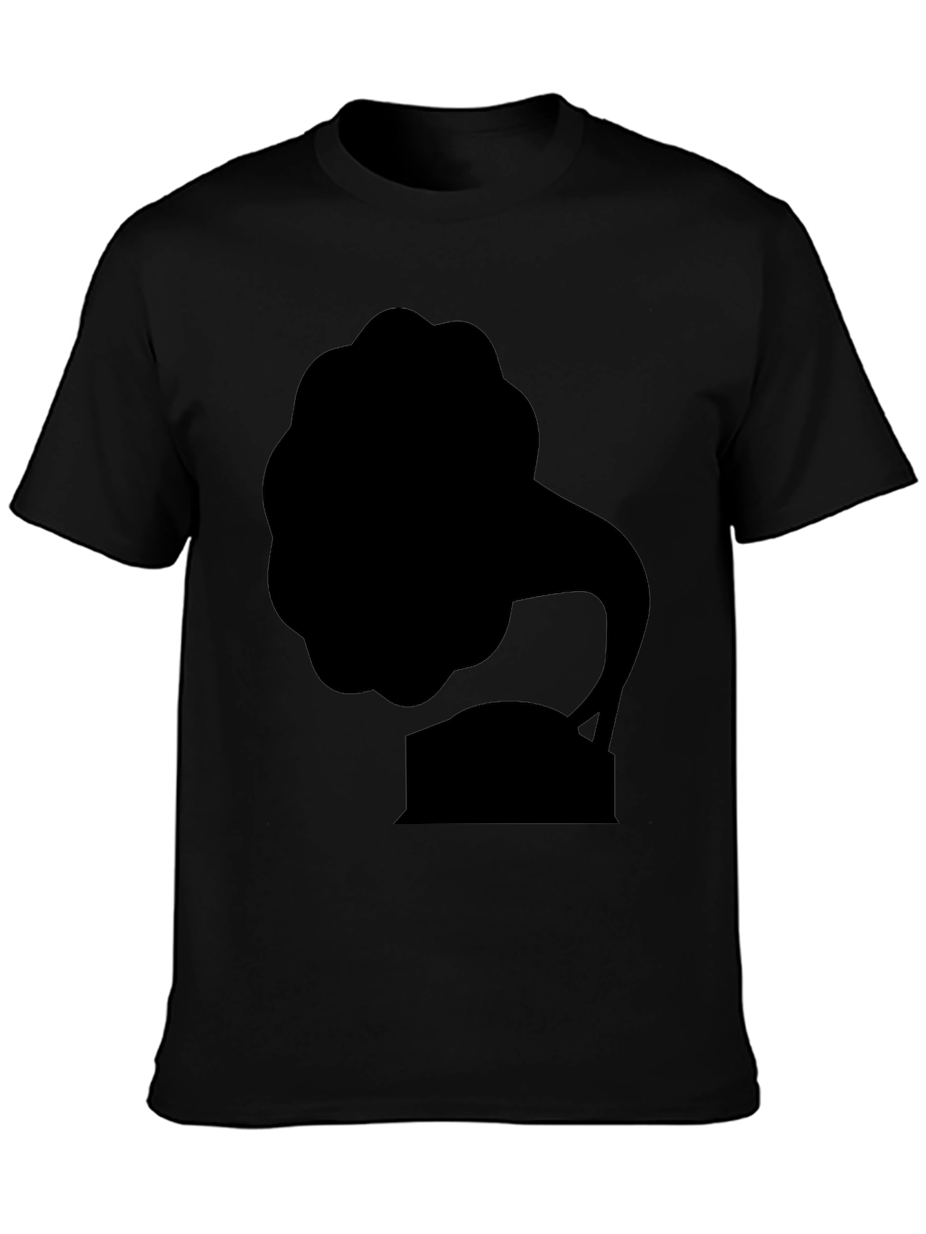 Black Retro Phonograph Black T-Shirt Vintage Music Style view 3