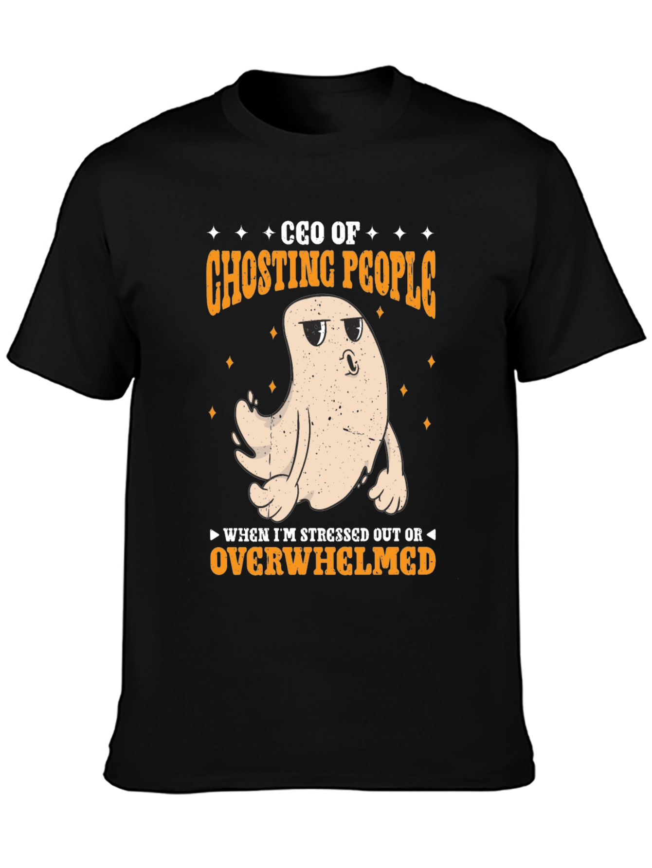 Black CEO of Ghosting People Graphic Tee view 3