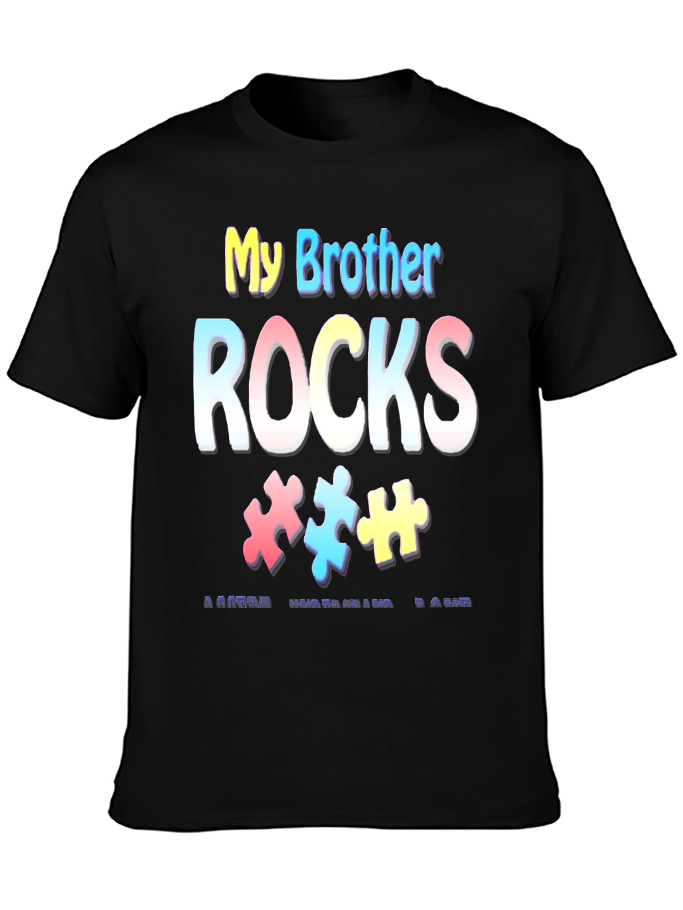 My Brother Rocks Autism Awareness T-Shirt - 3