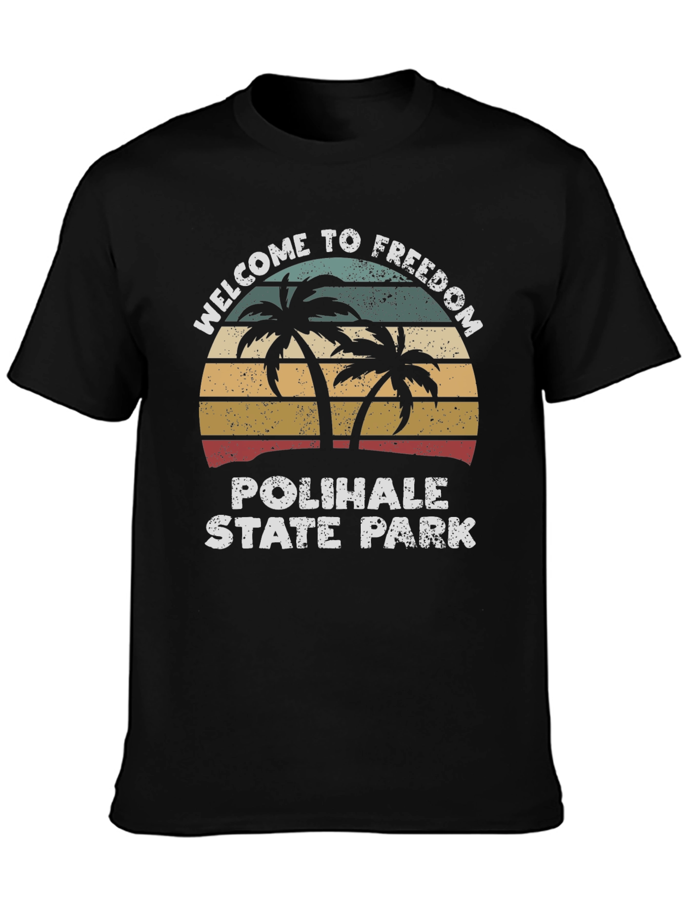 Black Polihale State Park Graphic Tee view 3