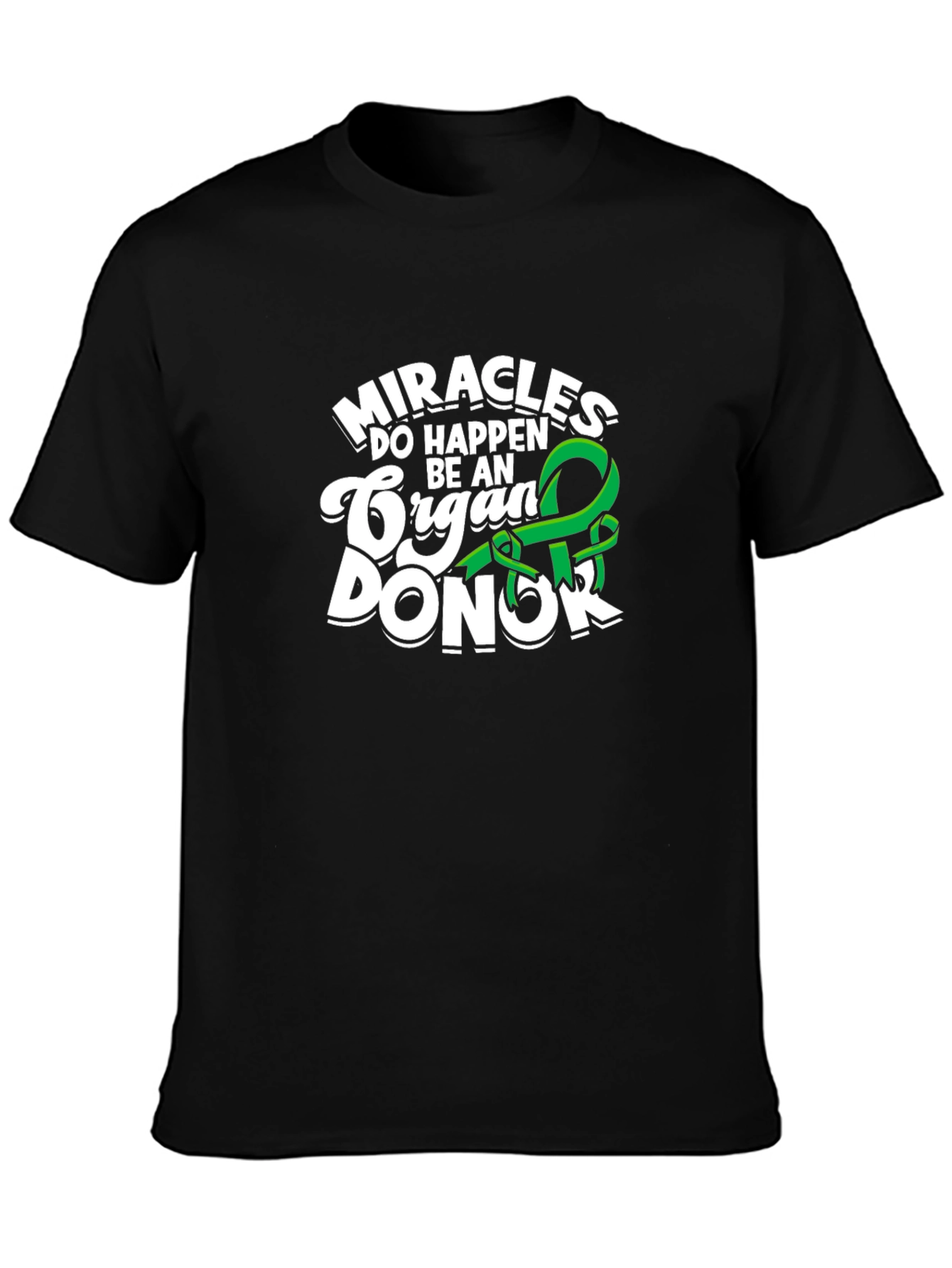 Black Miracles Happen Be An Organ Donor T-Shirt view 3