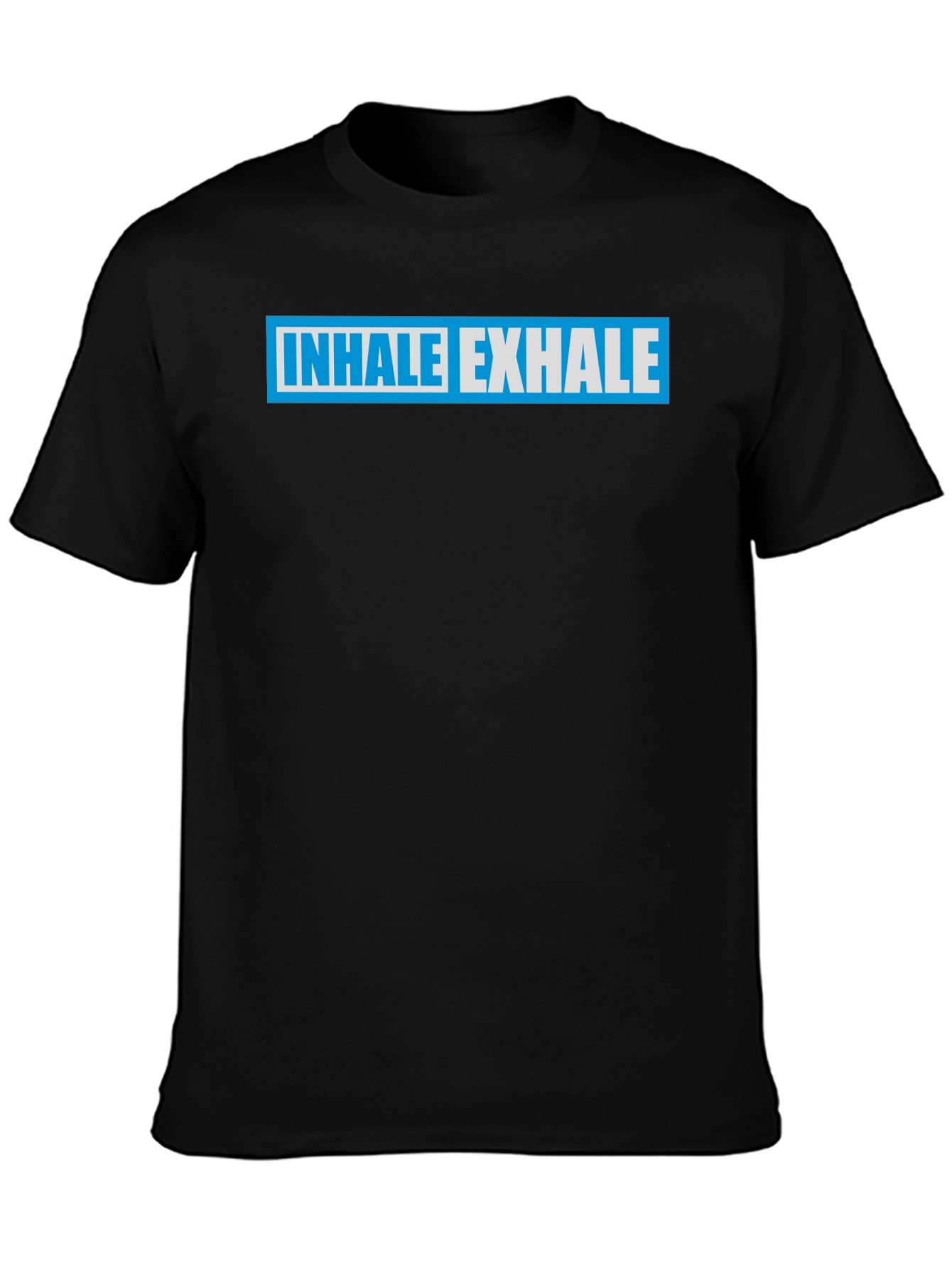 Black Inhale Exhale Graphic Tee - Black T-Shirt view 3