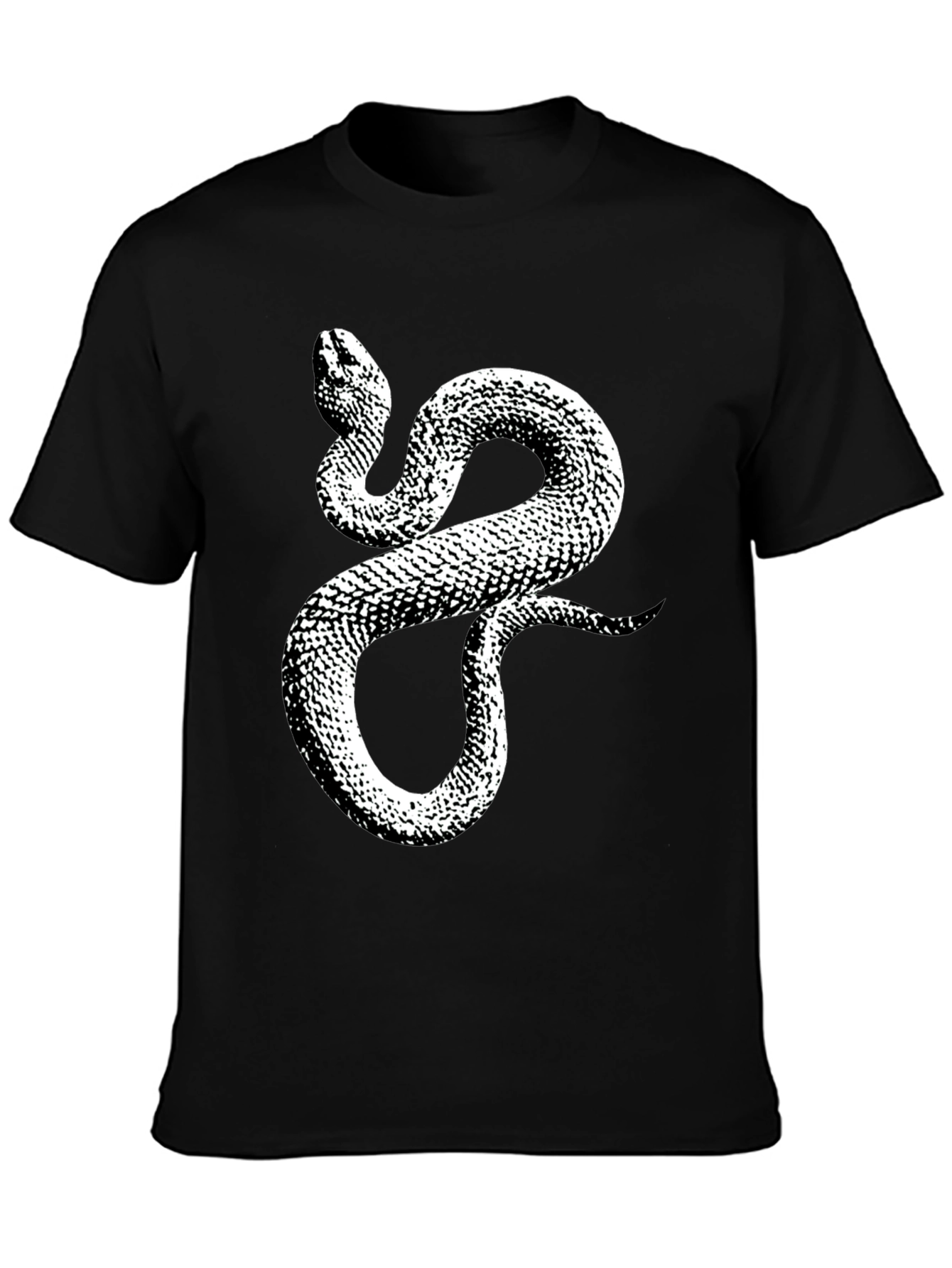 Black Snake Graphic Tee - Men's Black T-Shirt view 3