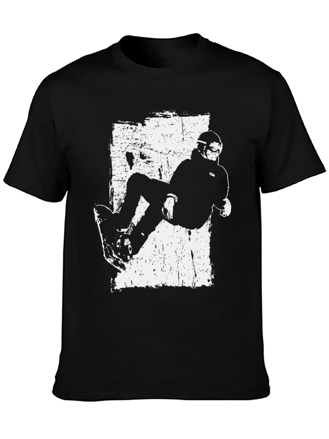 Black Skateboarder Graphic T-Shirt view 3