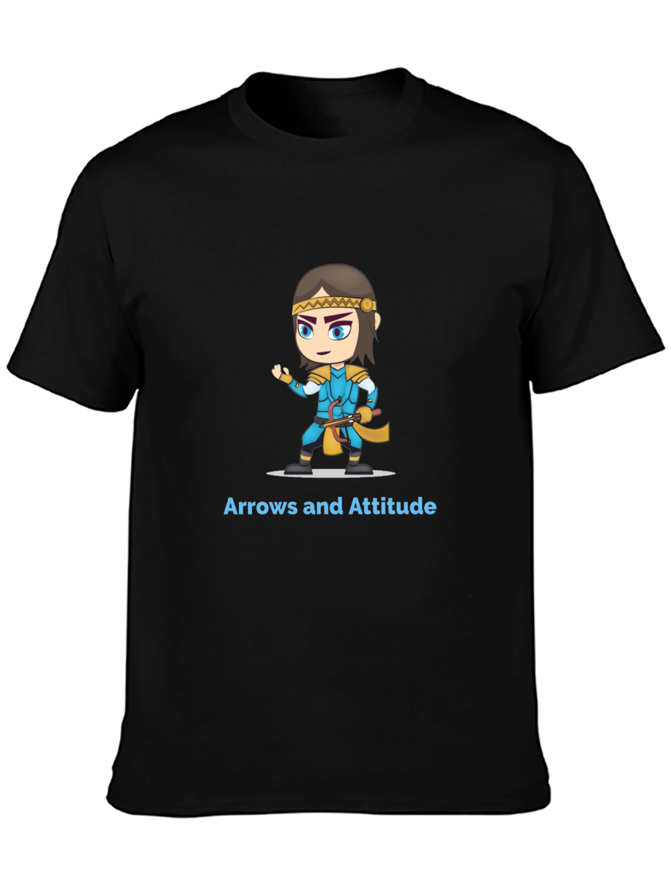 Black Arrows and Attitude Graphic Tee view 3