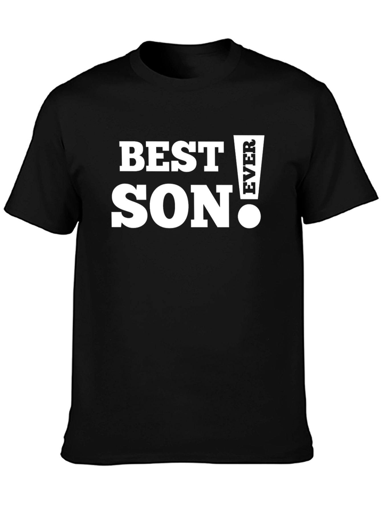 Black Best Son Ever T-Shirt -  Black Graphic Tee view 3