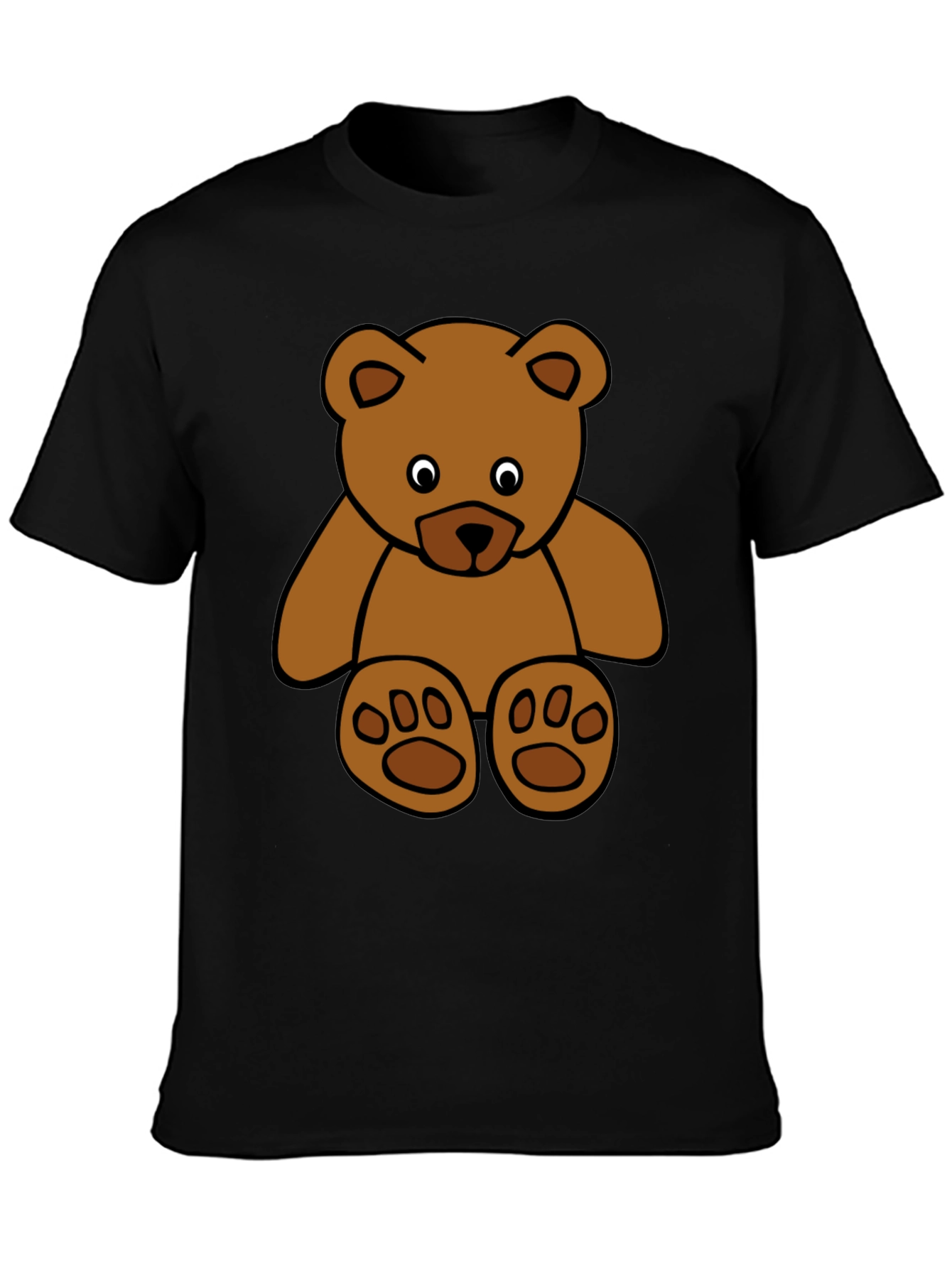 Black Teddy Bear Graphic T-Shirt view 3
