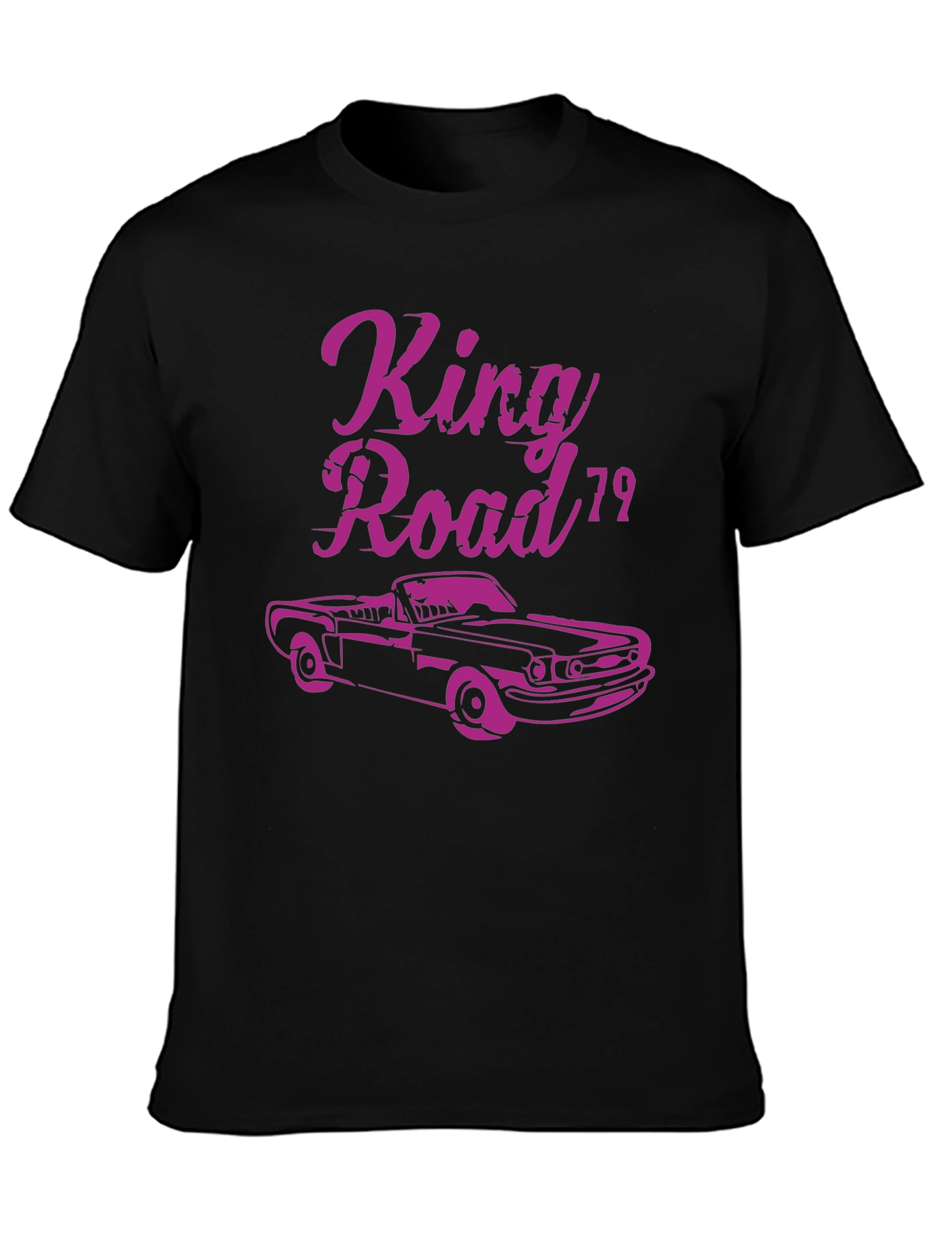 Black King Road '79 Car Graphic T-Shirt view 3