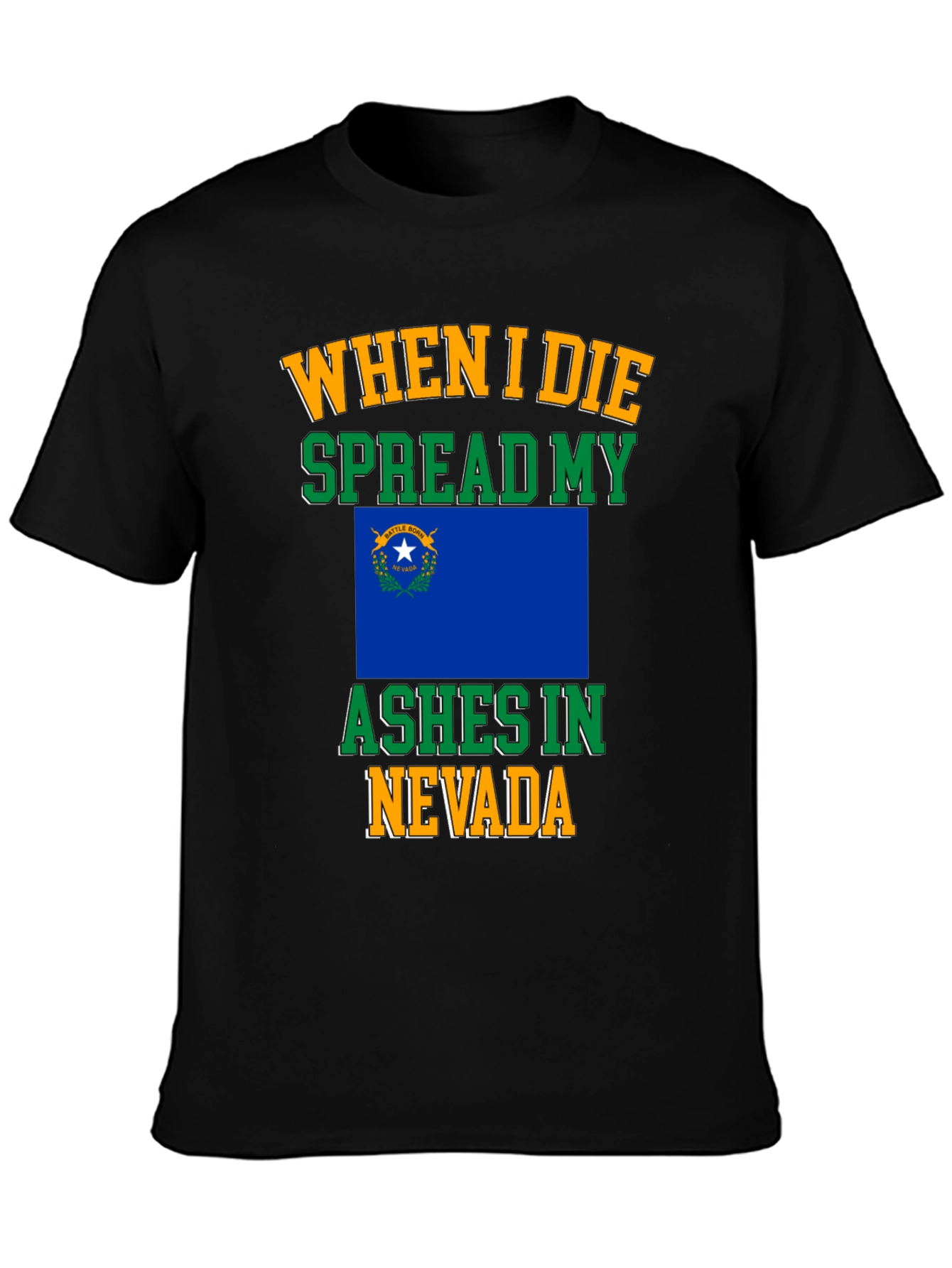 Black Nevada Ashes T-Shirt view 3