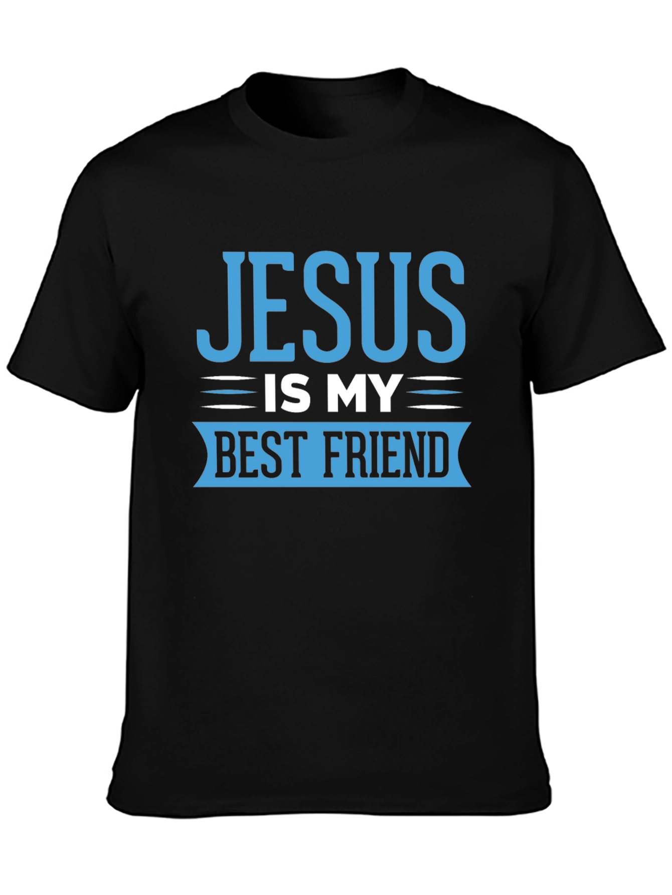 Black Jesus Is My Best Friend Black T-Shirt view 3