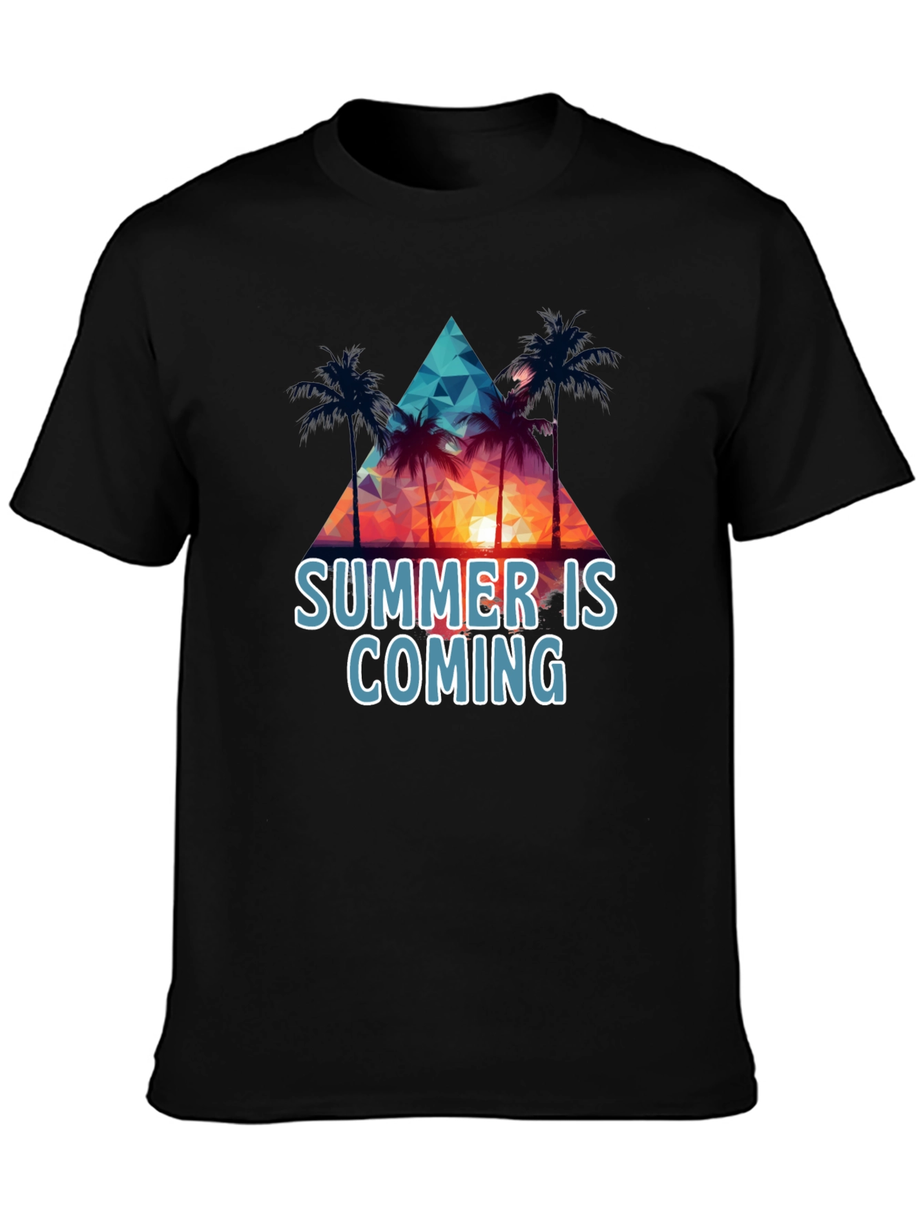 Black Summer Is Coming Black T-Shirt view 3