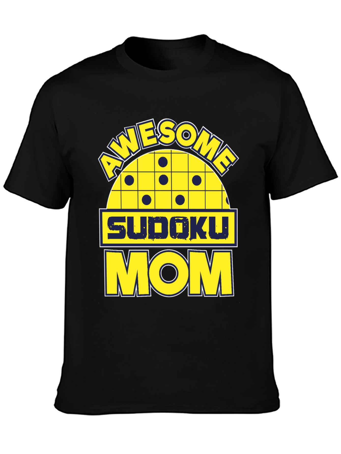 Awesome Sudoku Mom Graphic Tee Shirt - 3