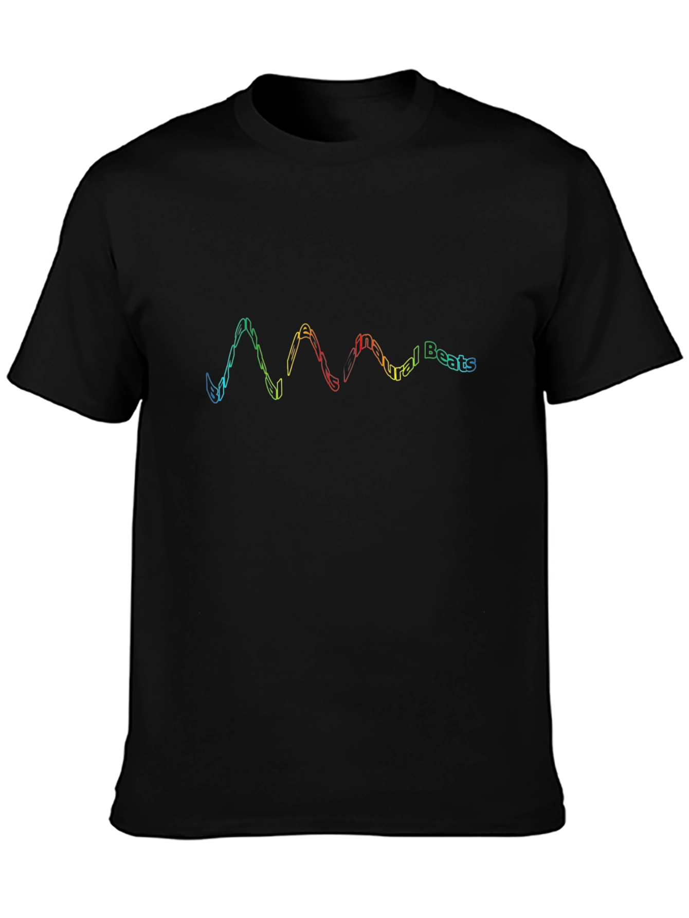 Black Natural Beats Black Graphic T-Shirt view 3