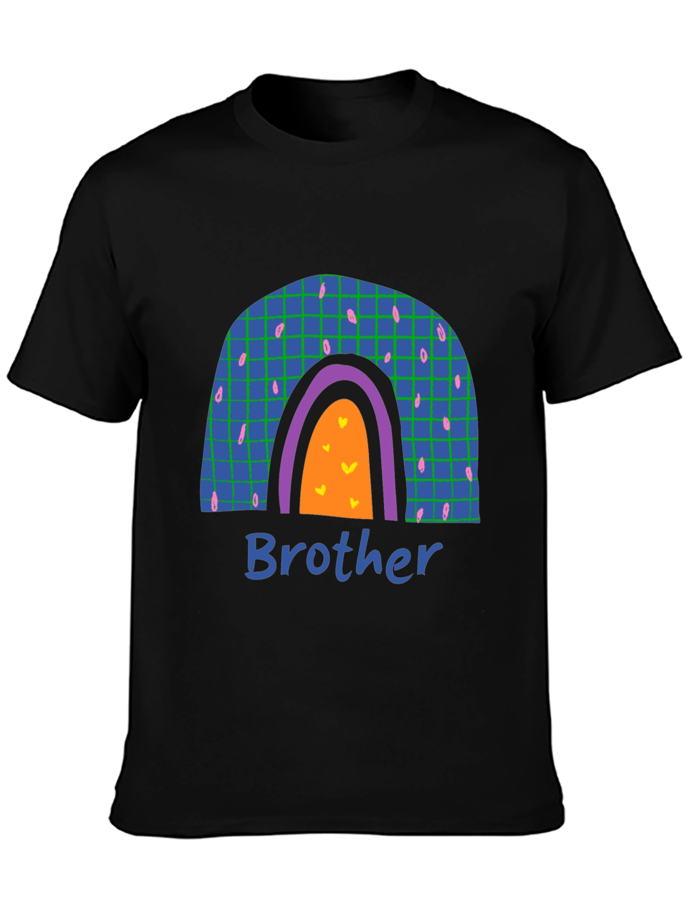Black Brother Rainbow Graphic T-Shirt view 3