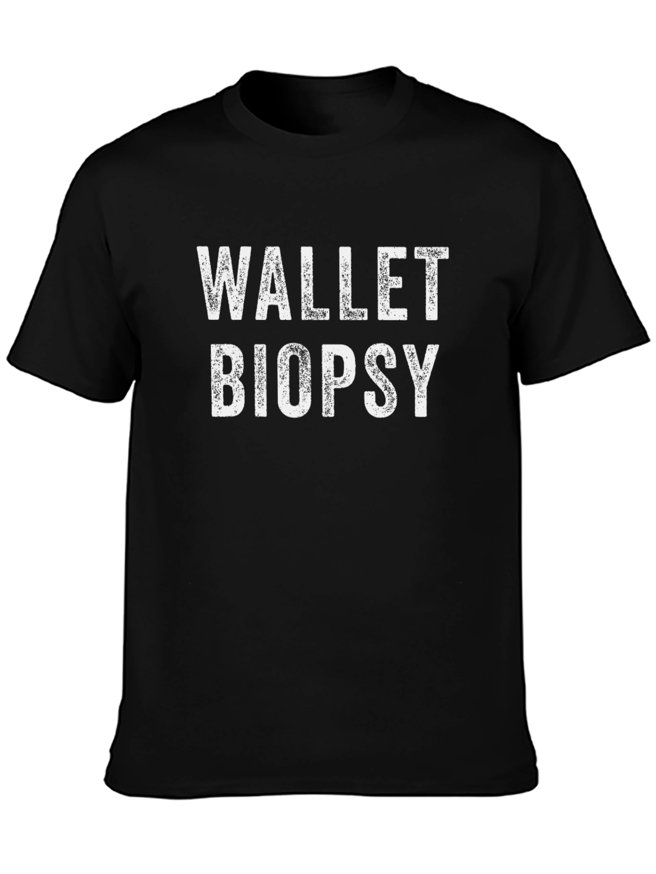 Black Wallet Biopsy Graphic T-Shirt - Black Cotton Tee view 3