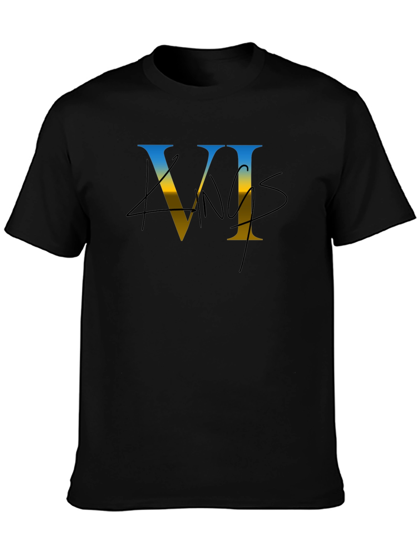 Black Kings VI Graphic Black T-Shirt view 3