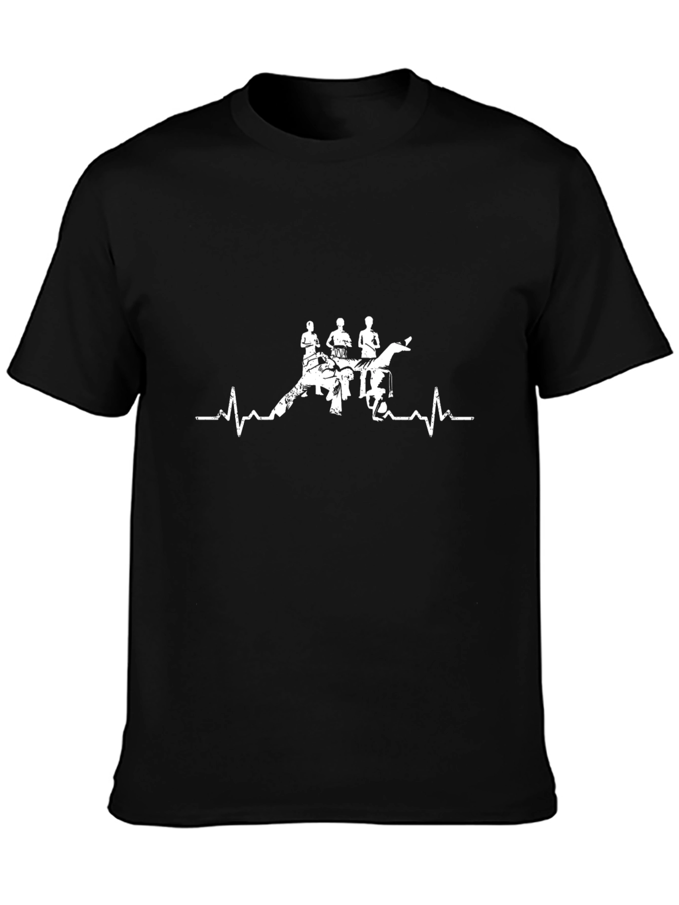 Black Heartbeat Drumline T-Shirt - Black view 3