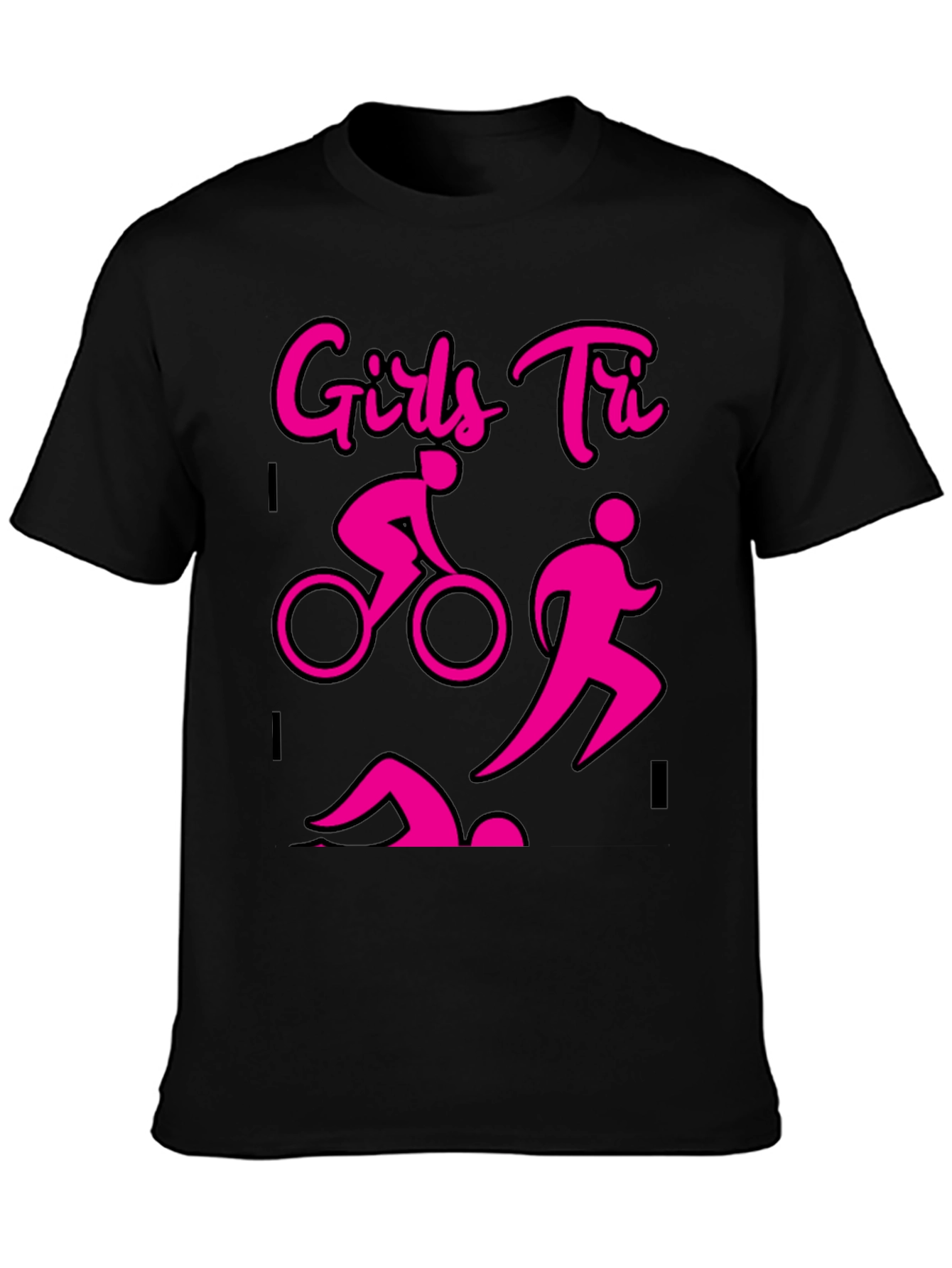 Girls Tri T-Shirt - Triathlon Design - 3