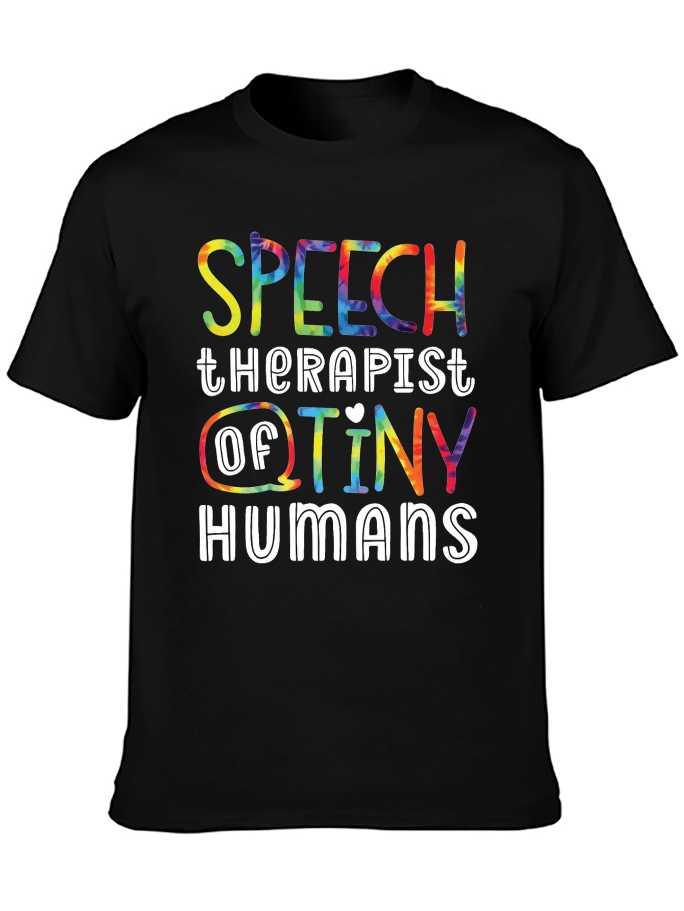 Black Speech Therapist Tiny Humans T-Shirt view 3