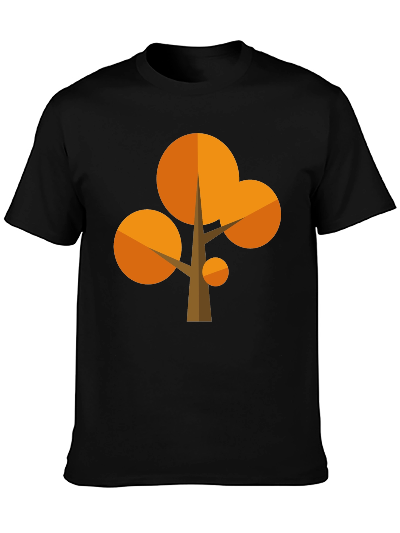 Black Abstract Tree Graphic Tee - Stylish Casual Wear view 3