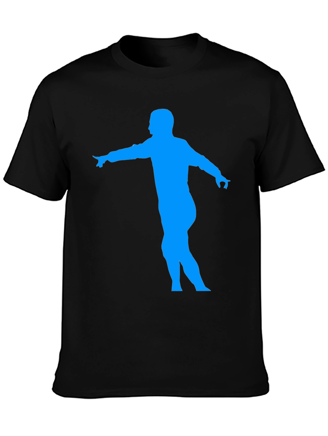 Black Dancing Man Graphic Tee - Black view 3