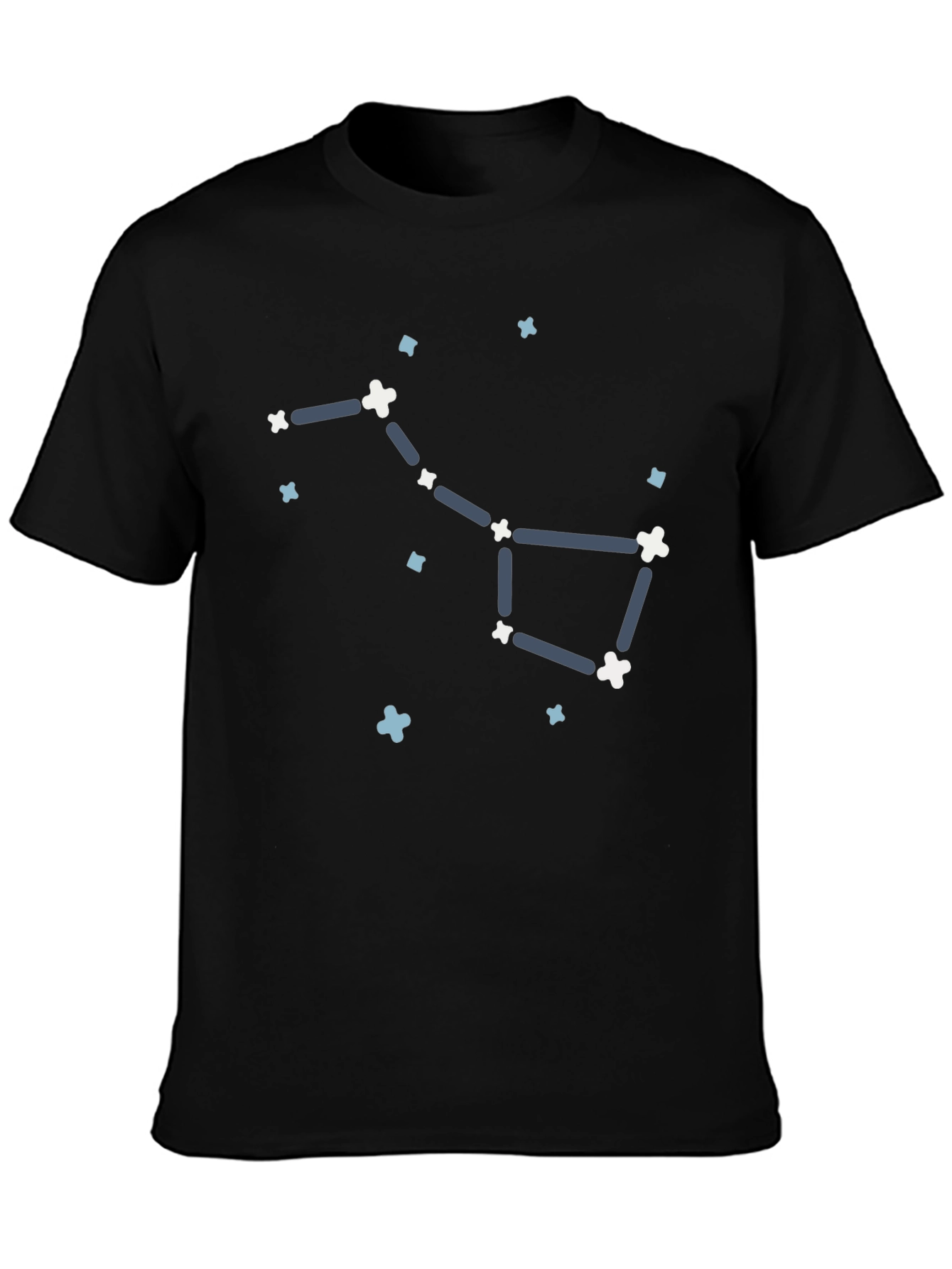 Black Ursa Major Constellation Graphic Tee view 3