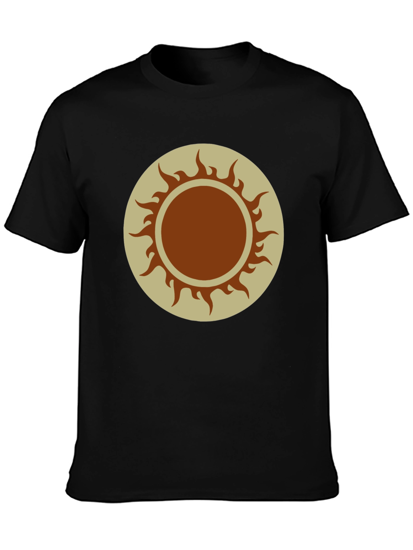 Black Sun Graphic Tee - Black Cotton Blend view 3