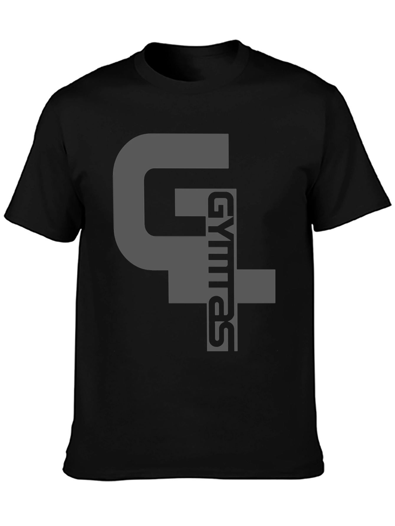 Black Gymras T-Shirt - Black Cotton Blend Graphic Tee view 3