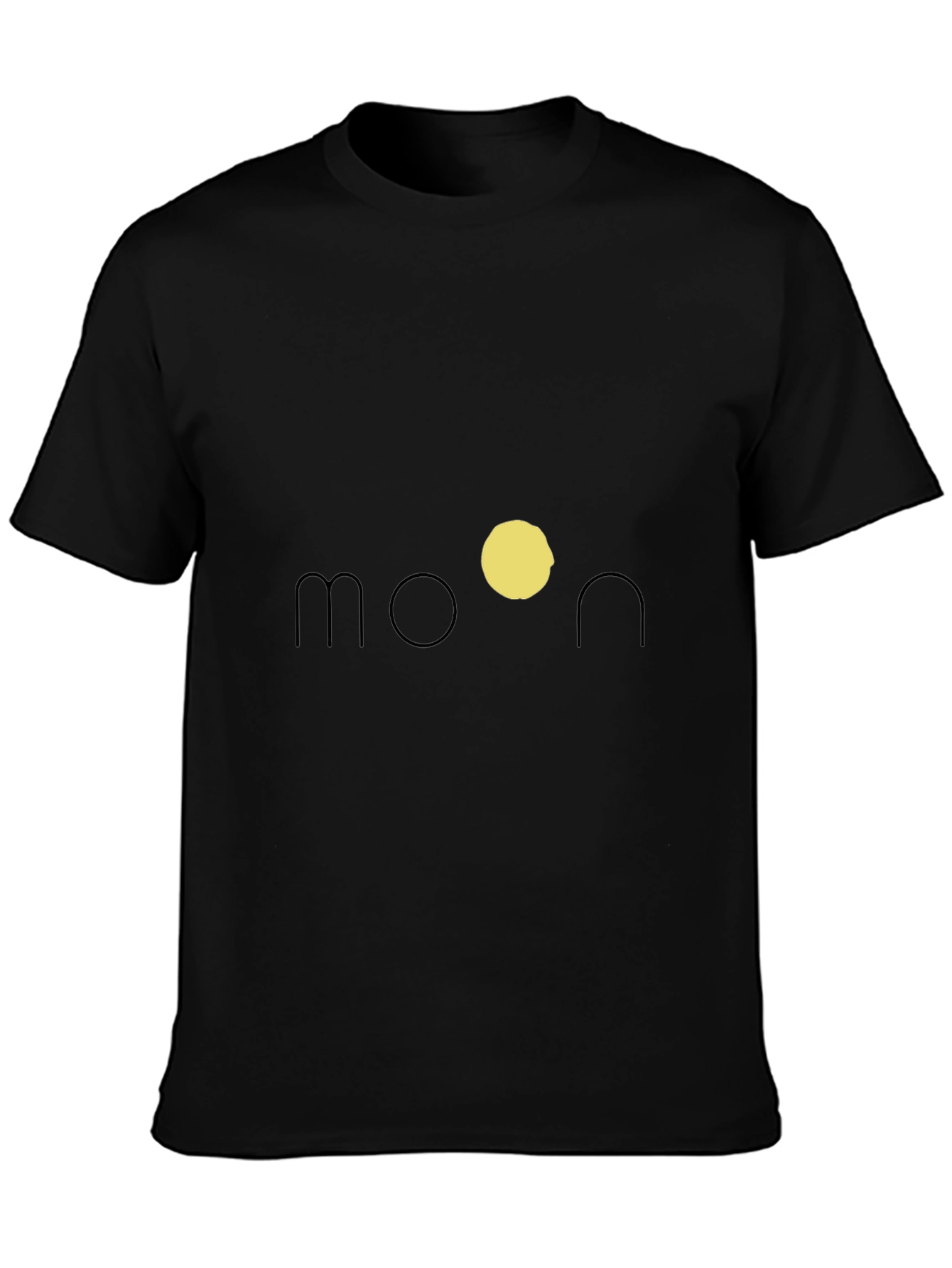 Black Moon Graphic Black T-Shirt view 3