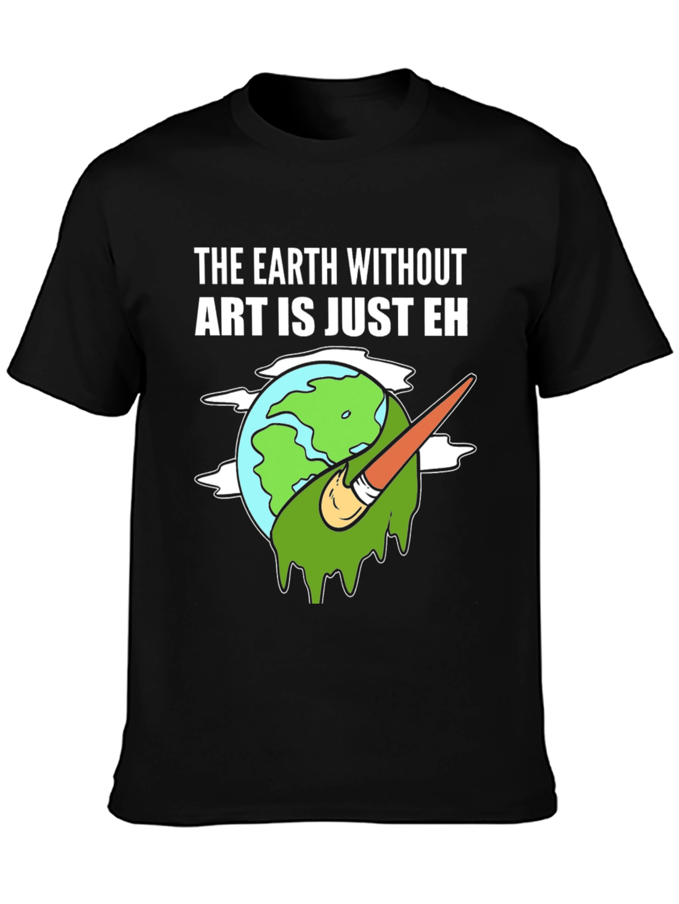Black Art Lover Tee: Earth Without Art T-Shirt view 3